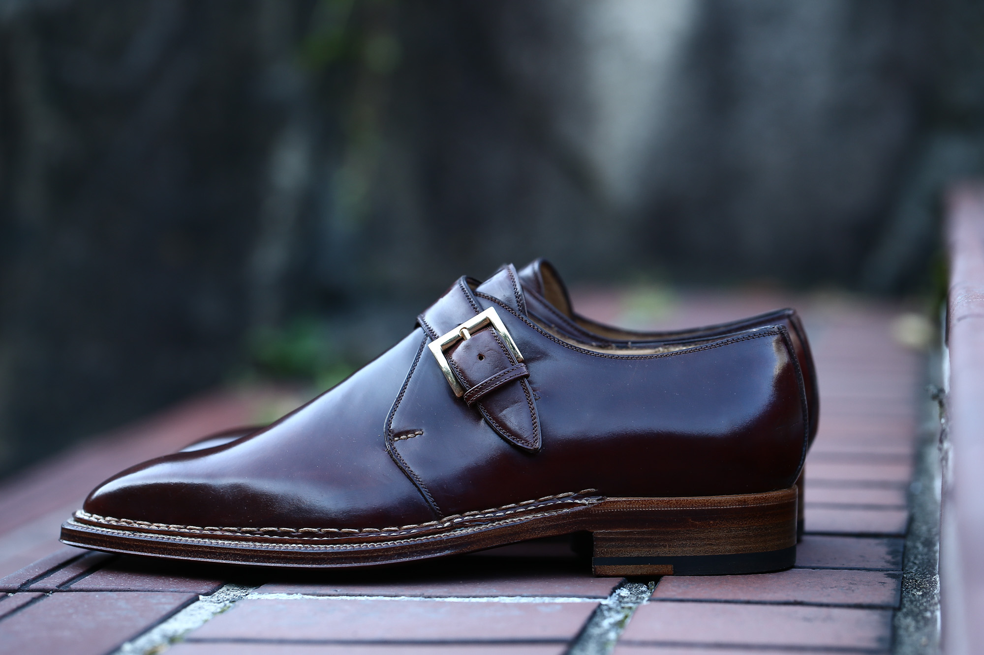 ENZO BONAFE (エンツォボナフェ) 【ART.3721】Single Monk Strap Shoes シングルモンクストラップシューズ CORDOVAN コードバン ノルベジェーゼ製法 ドレスシューズ No.4(#4) made in italy (イタリア製) 2018 春夏新作 愛知 名古屋 Alto e Diritto アルト エ デリット enzobonafe コードバン no4 ナンバーフォー