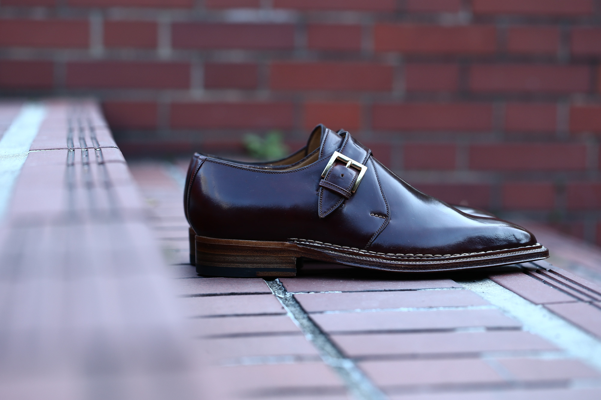 ENZO BONAFE (エンツォボナフェ) 【ART.3721】Single Monk Strap Shoes シングルモンクストラップシューズ CORDOVAN コードバン ノルベジェーゼ製法 ドレスシューズ No.4(#4) made in italy (イタリア製) 2018 春夏新作 愛知 名古屋 Alto e Diritto アルト エ デリット enzobonafe コードバン no4 ナンバーフォー