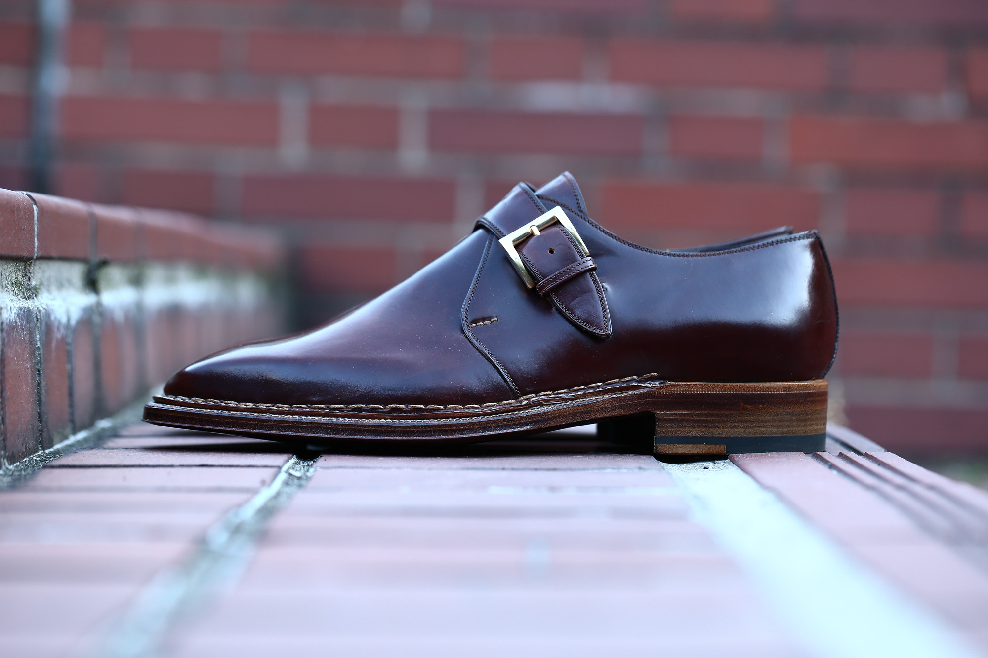 ENZO BONAFE (エンツォボナフェ) 【ART.3721】Single Monk Strap Shoes シングルモンクストラップシューズ CORDOVAN コードバン ノルベジェーゼ製法 ドレスシューズ No.4(#4) made in italy (イタリア製) 2018 春夏新作 愛知 名古屋 Alto e Diritto アルト エ デリット enzobonafe コードバン no4 ナンバーフォー