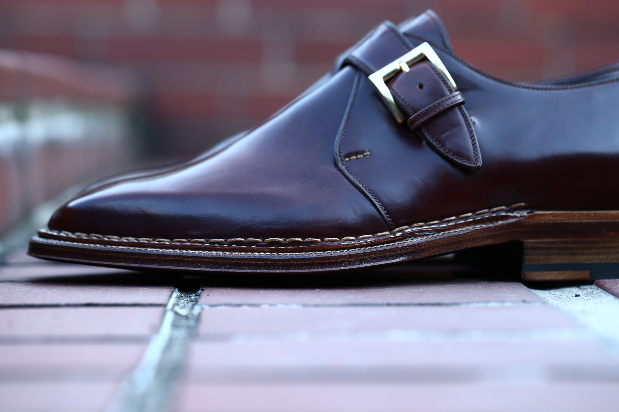 ENZO BONAFE (エンツォボナフェ) 【ART.3721】Single Monk Strap Shoes シングルモンクストラップシューズ CORDOVAN コードバン ノルベジェーゼ製法 ドレスシューズ No.4(#4) made in italy (イタリア製) 2018 春夏新作 愛知 名古屋 Alto e Diritto アルト エ デリット enzobonafe コードバン no4 ナンバーフォー