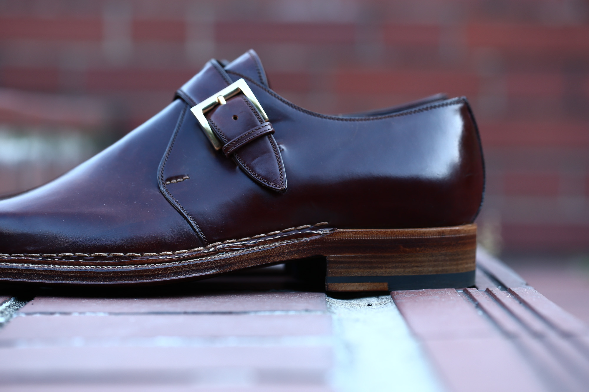 ENZO BONAFE (エンツォボナフェ) 【ART.3721】Single Monk Strap Shoes シングルモンクストラップシューズ CORDOVAN コードバン ノルベジェーゼ製法 ドレスシューズ No.4(#4) made in italy (イタリア製) 2018 春夏新作 愛知 名古屋 Alto e Diritto アルト エ デリット enzobonafe コードバン no4 ナンバーフォー