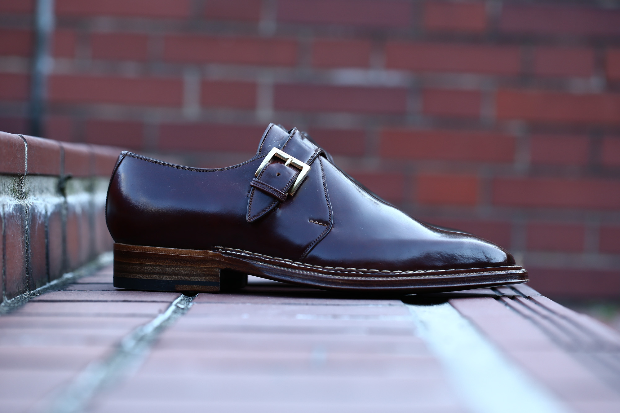 ENZO BONAFE (エンツォボナフェ) 【ART.3721】Single Monk Strap Shoes シングルモンクストラップシューズ CORDOVAN コードバン ノルベジェーゼ製法 ドレスシューズ No.4(#4) made in italy (イタリア製) 2018 春夏新作 愛知 名古屋 Alto e Diritto アルト エ デリット enzobonafe コードバン no4 ナンバーフォー