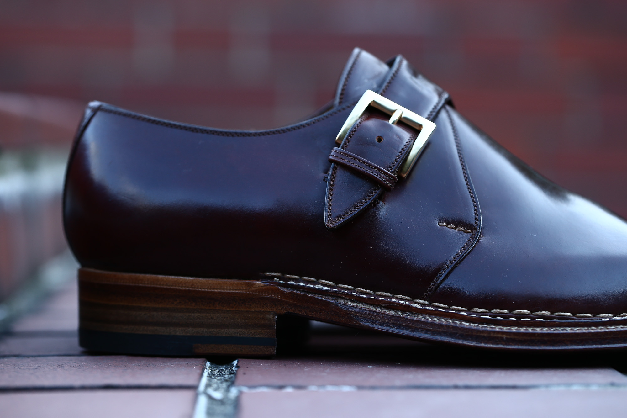 ENZO BONAFE (エンツォボナフェ) 【ART.3721】Single Monk Strap Shoes シングルモンクストラップシューズ CORDOVAN コードバン ノルベジェーゼ製法 ドレスシューズ No.4(#4) made in italy (イタリア製) 2018 春夏新作 愛知 名古屋 Alto e Diritto アルト エ デリット enzobonafe コードバン no4 ナンバーフォー