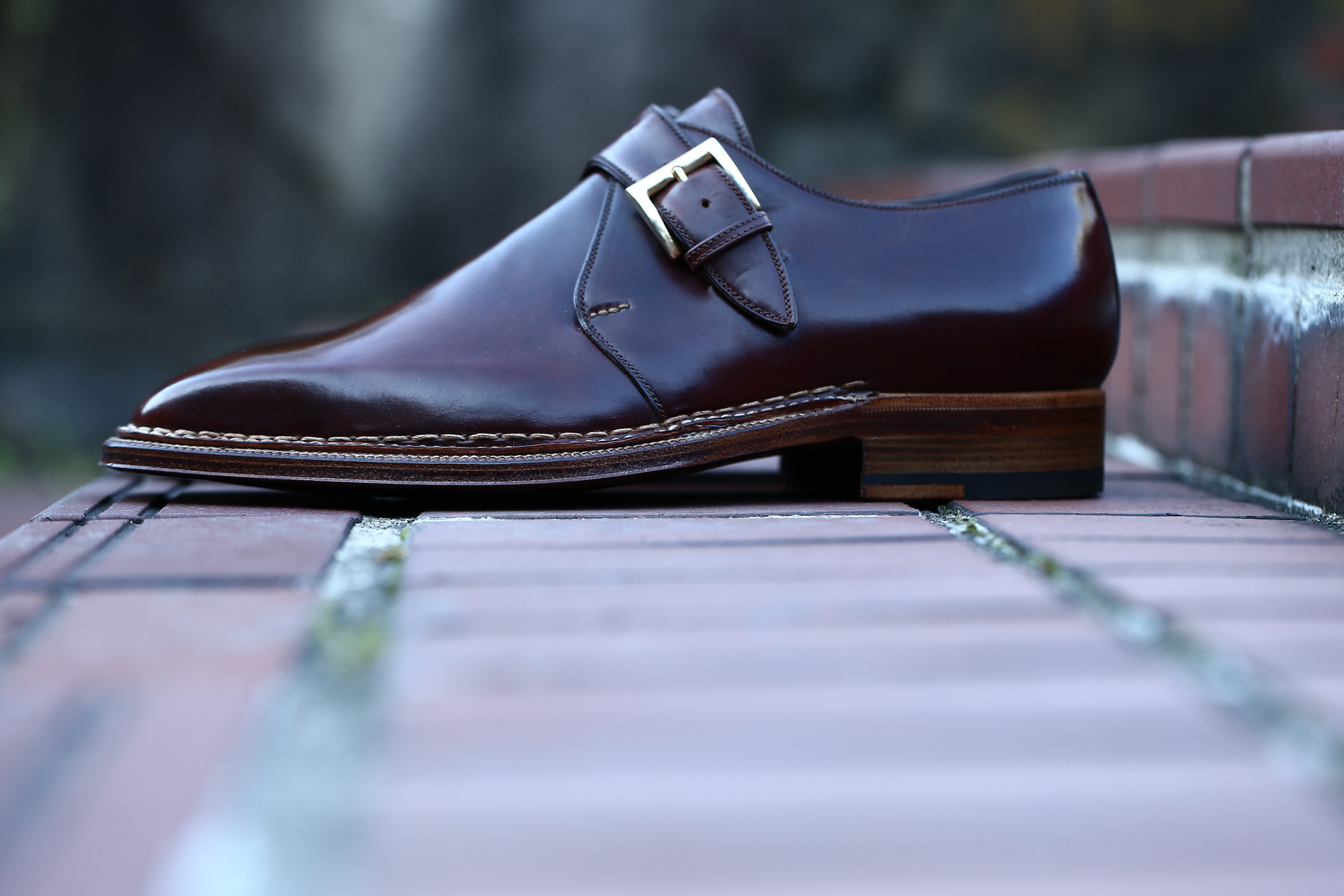 ENZO BONAFE (エンツォボナフェ) 【ART.3721】Single Monk Strap Shoes シングルモンクストラップシューズ CORDOVAN コードバン ノルベジェーゼ製法 ドレスシューズ No.4(#4) made in italy (イタリア製) 2018 春夏新作 愛知 名古屋 Alto e Diritto アルト エ デリット enzobonafe コードバン no4 ナンバーフォー