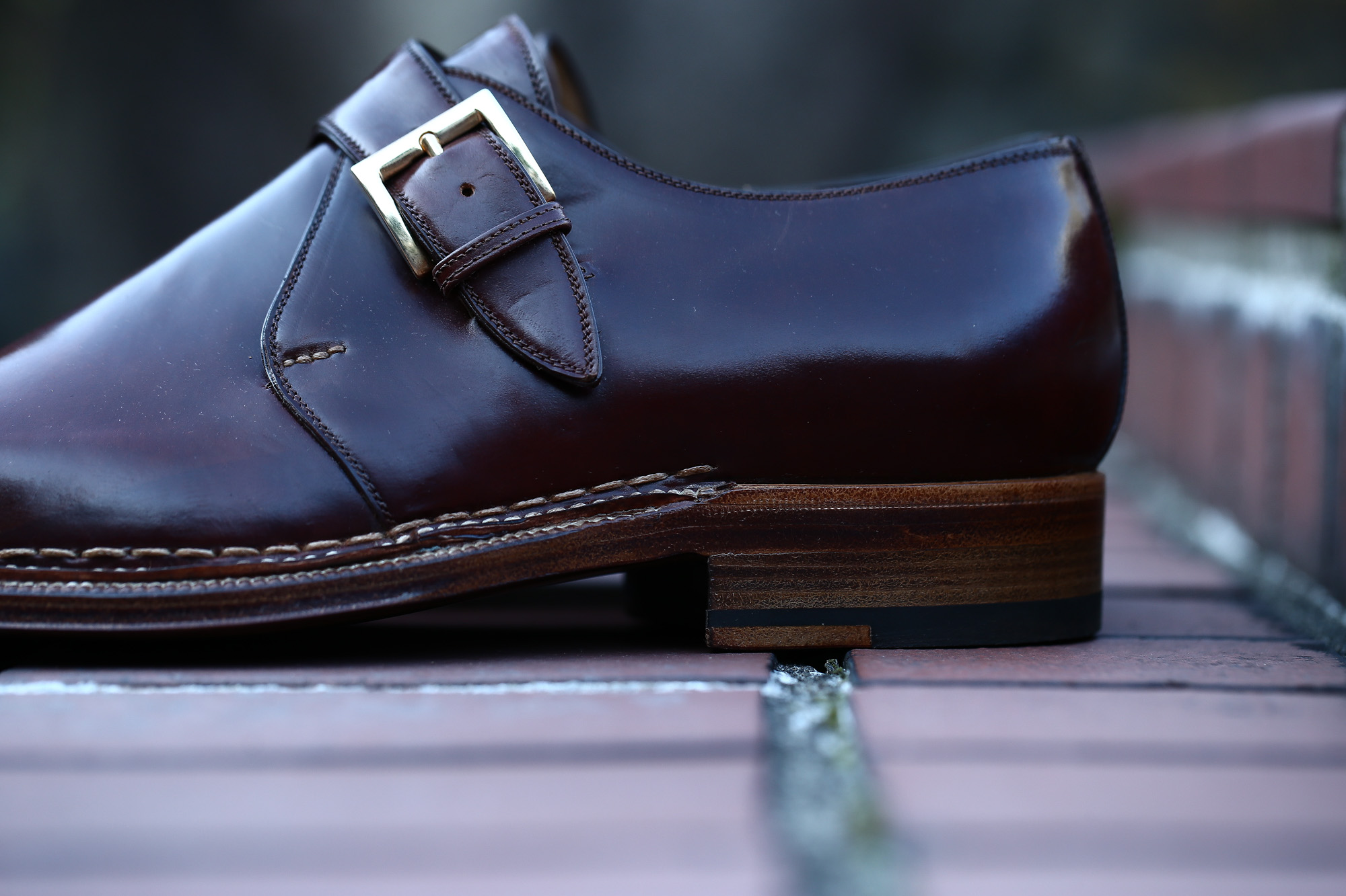 ENZO BONAFE (エンツォボナフェ) 【ART.3721】Single Monk Strap Shoes シングルモンクストラップシューズ CORDOVAN コードバン ノルベジェーゼ製法 ドレスシューズ No.4(#4) made in italy (イタリア製) 2018 春夏新作 愛知 名古屋 Alto e Diritto アルト エ デリット enzobonafe コードバン no4 ナンバーフォー