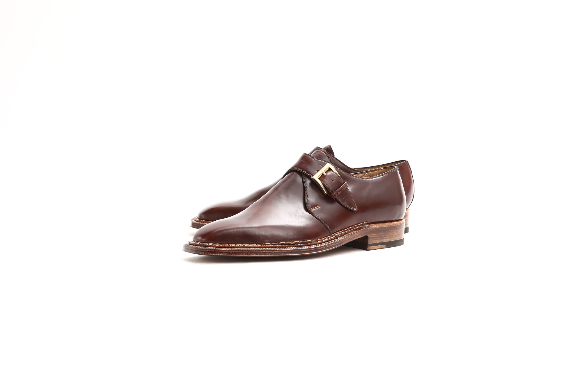 ENZO BONAFE (エンツォボナフェ) 【ART.3721】Single Monk Strap Shoes シングルモンクストラップシューズ CORDOVAN コードバン ノルベジェーゼ製法 ドレスシューズ No.4(#4) made in italy (イタリア製) 2018 春夏新作 愛知 名古屋 Alto e Diritto アルト エ デリット enzobonafe コードバン no4 ナンバーフォー