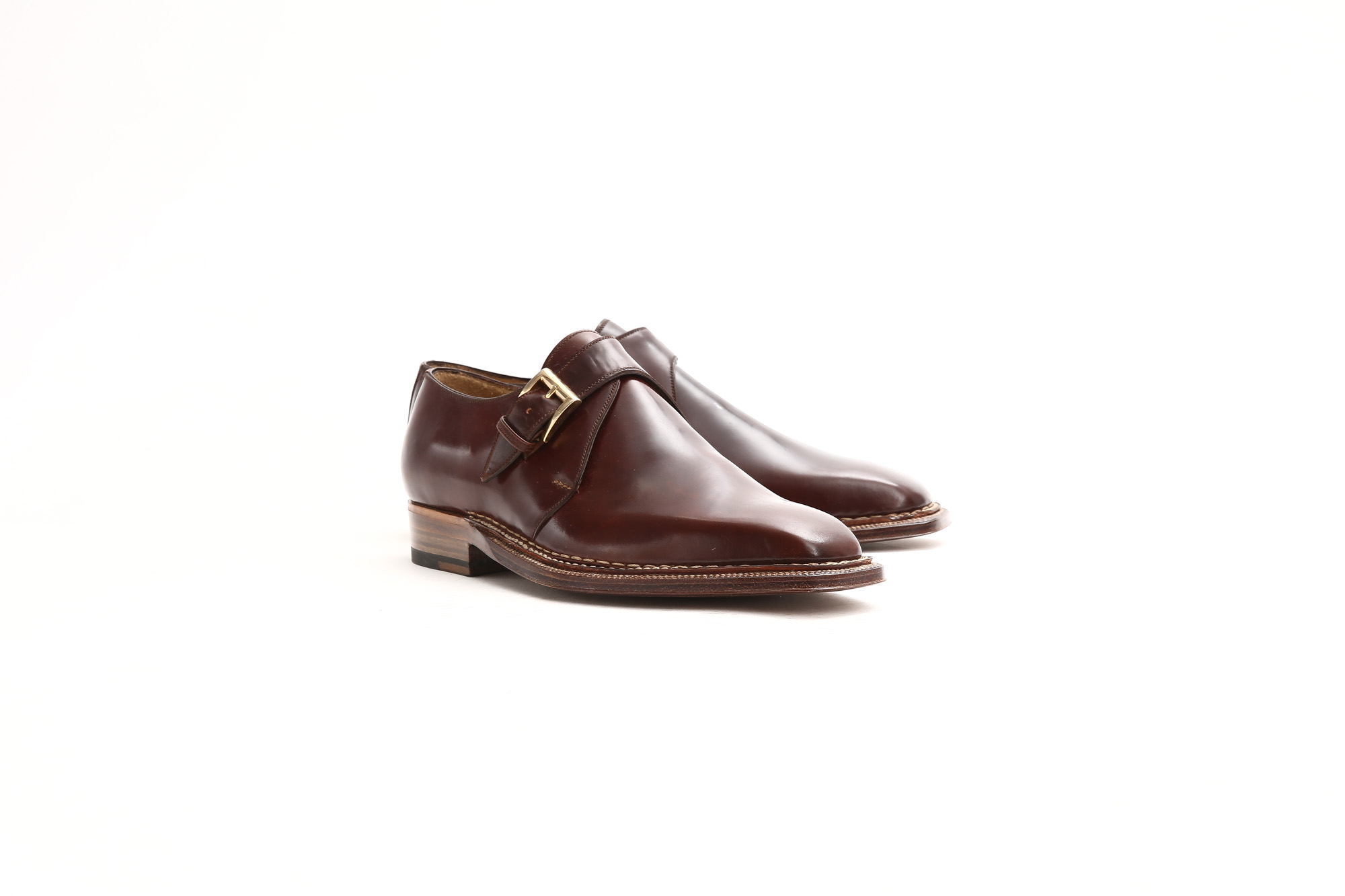 ENZO BONAFE (エンツォボナフェ) 【ART.3721】Single Monk Strap Shoes シングルモンクストラップシューズ CORDOVAN コードバン ノルベジェーゼ製法 ドレスシューズ No.4(#4) made in italy (イタリア製) 2018 春夏新作 愛知 名古屋 Alto e Diritto アルト エ デリット enzobonafe コードバン no4 ナンバーフォー