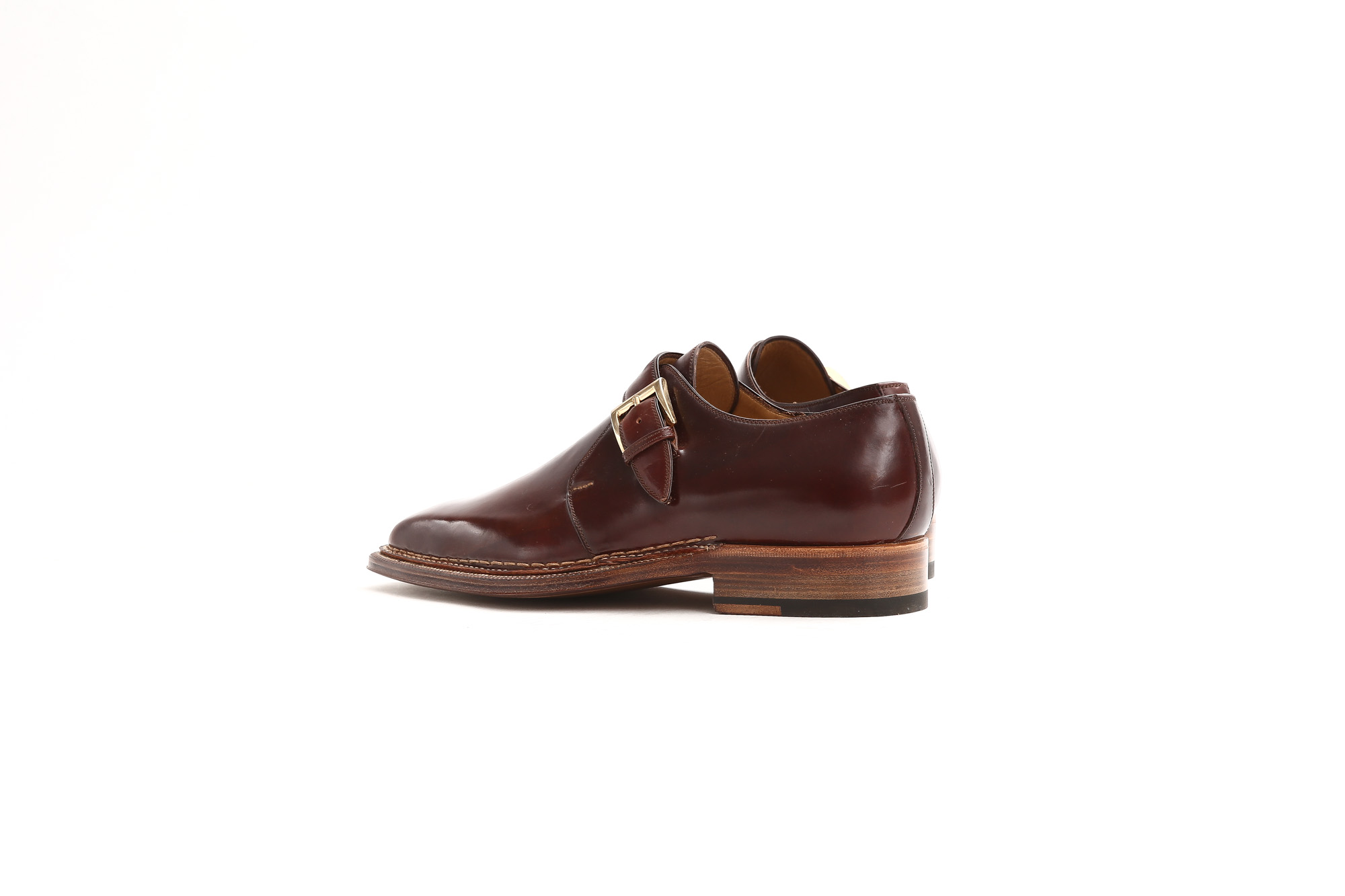 ENZO BONAFE (エンツォボナフェ) 【ART.3721】Single Monk Strap Shoes シングルモンクストラップシューズ CORDOVAN コードバン ノルベジェーゼ製法 ドレスシューズ No.4(#4) made in italy (イタリア製) 2018 春夏新作 愛知 名古屋 Alto e Diritto アルト エ デリット enzobonafe コードバン no4 ナンバーフォー