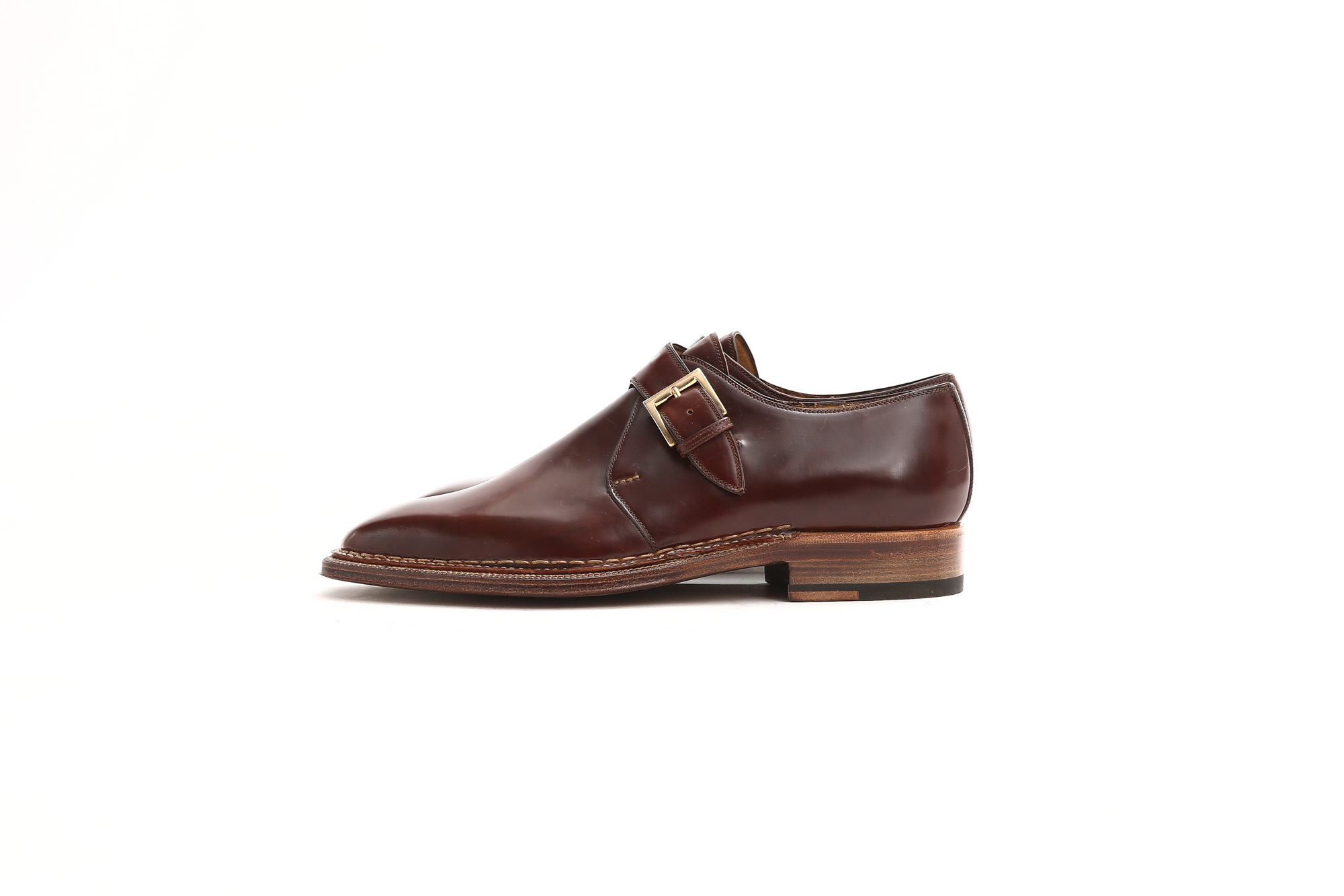 ENZO BONAFE (エンツォボナフェ) 【ART.3721】Single Monk Strap Shoes シングルモンクストラップシューズ CORDOVAN コードバン ノルベジェーゼ製法 ドレスシューズ No.4(#4) made in italy (イタリア製) 2018 春夏新作 愛知 名古屋 Alto e Diritto アルト エ デリット enzobonafe コードバン no4 ナンバーフォー