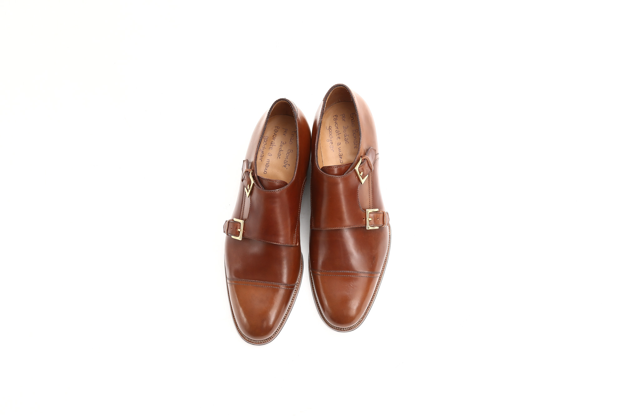 ENZO BONAFE (エンツォボナフェ) ART.EB-27 Double Monk Strap Shoes Horween Shell Cordovan Leather ホーウィン社シェルコードバンレザー ダブルモンクストラップシューズ BOURBON (バーボン) made in italy (イタリア製) 2018 春夏新作 enzobonafe ダブルモンク ドレス ボナフェ レザーシューズ 愛知 名古屋 Alto e Diritto アルト エ デリット