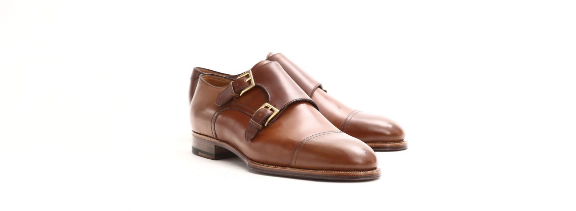 ENZO BONAFE (エンツォボナフェ) ART.EB-27 Double Monk Strap Shoes Horween Shell Cordovan Leather ホーウィン社シェルコードバンレザー ダブルモンクストラップシューズ BOURBON (バーボン) made in italy (イタリア製) 2018 春夏新作のイメージ