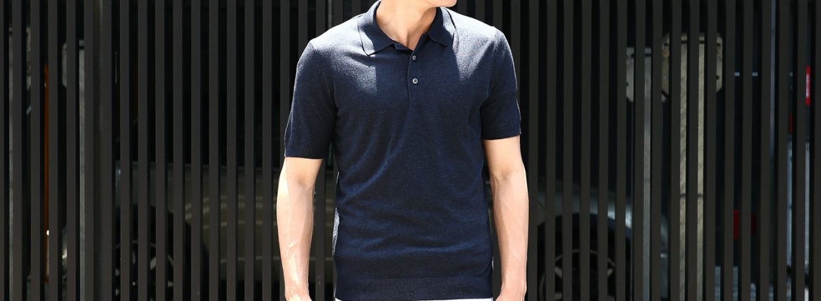 Gran Sasso (グランサッソ) Silk Knit Polo Shirt (シルクニット 