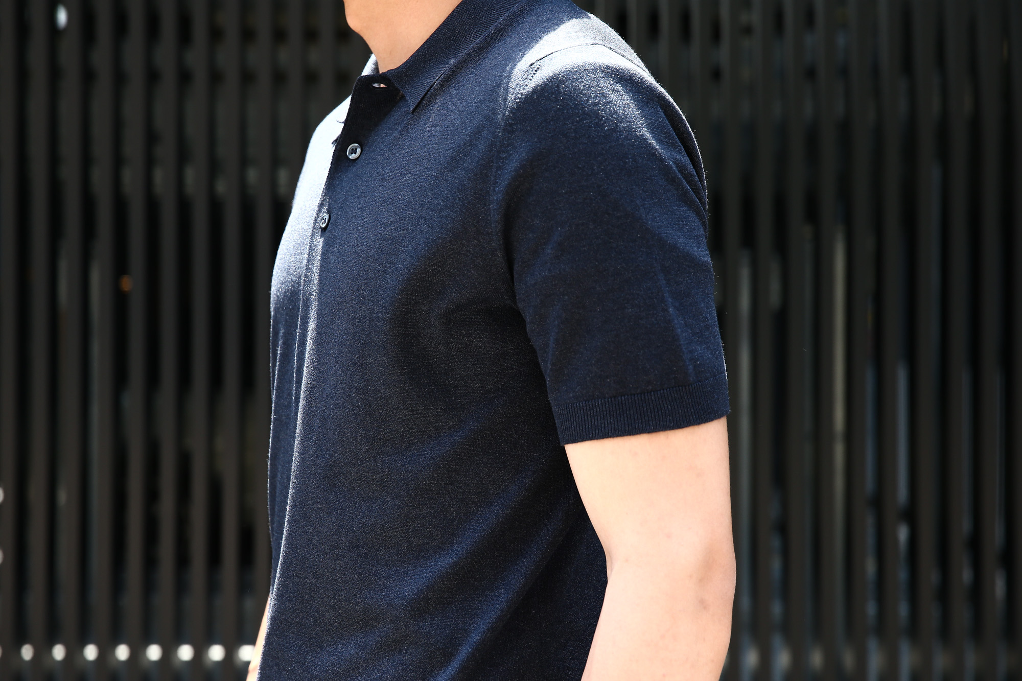 Gran Sasso (グランサッソ) Silk Knit Polo Shirt (シルクニット ポロシャツ) SETA (シルク 100%) シルク ニット ポロシャツ NAVY (ネイビー・597) made in italy (イタリア製) 2018 春夏新作  gransasso グランサッソ 愛知 名古屋 Alto e Diritto アルト エ デリット 44,46,48,50,52,54