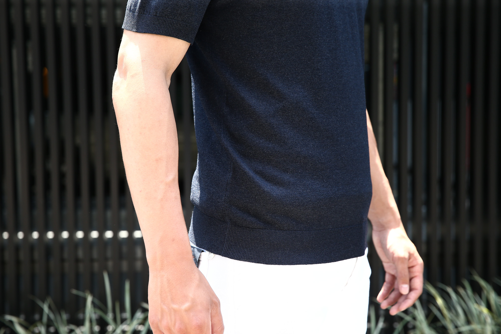 Gran Sasso (グランサッソ) Silk Knit Polo Shirt (シルクニット ポロシャツ) SETA (シルク 100%) シルク ニット ポロシャツ NAVY (ネイビー・597) made in italy (イタリア製) 2018 春夏新作  gransasso グランサッソ 愛知 名古屋 Alto e Diritto アルト エ デリット 44,46,48,50,52,54