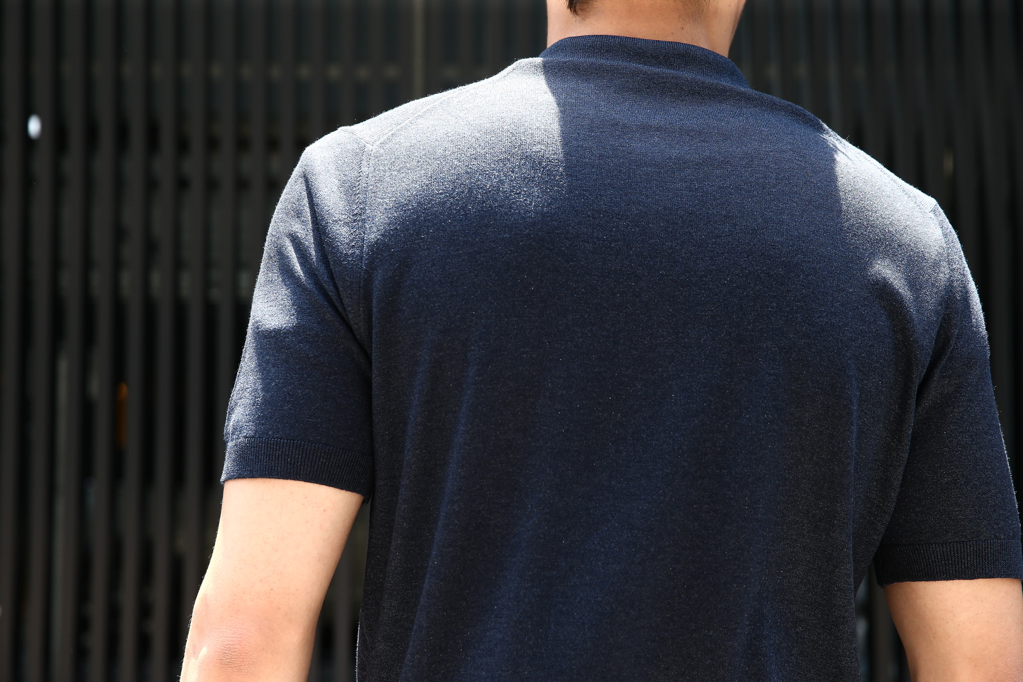 Gran Sasso (グランサッソ) Silk Knit Polo Shirt (シルクニット ポロシャツ) SETA (シルク 100%) シルク ニット ポロシャツ NAVY (ネイビー・597) made in italy (イタリア製) 2018 春夏新作  gransasso グランサッソ 愛知 名古屋 Alto e Diritto アルト エ デリット 44,46,48,50,52,54