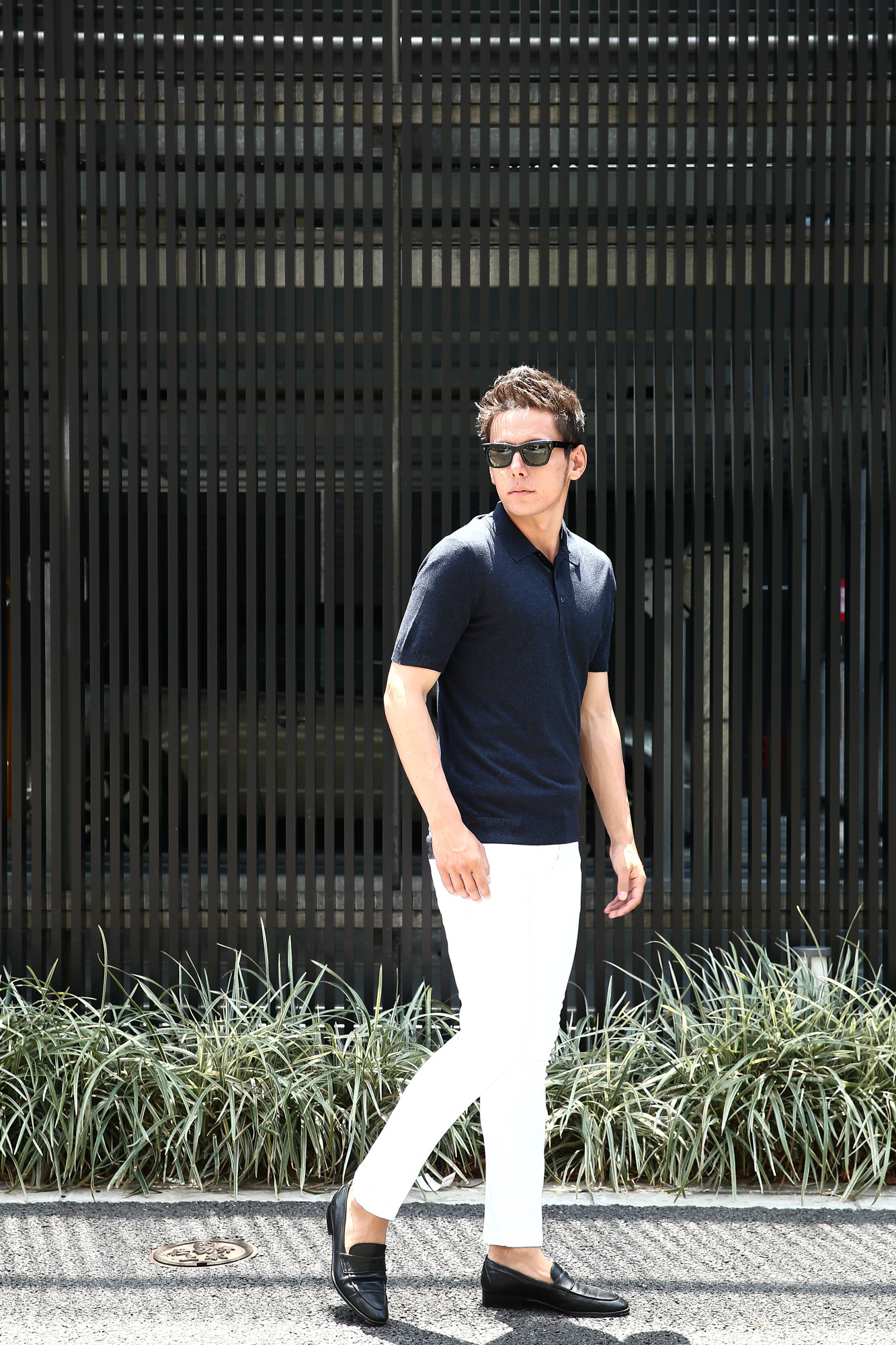 Gran Sasso (グランサッソ) Silk Knit Polo Shirt (シルクニット ポロシャツ) SETA (シルク 100%) シルク ニット ポロシャツ NAVY (ネイビー・597) made in italy (イタリア製) 2018 春夏新作  gransasso グランサッソ 愛知 名古屋 Alto e Diritto アルト エ デリット 44,46,48,50,52,54