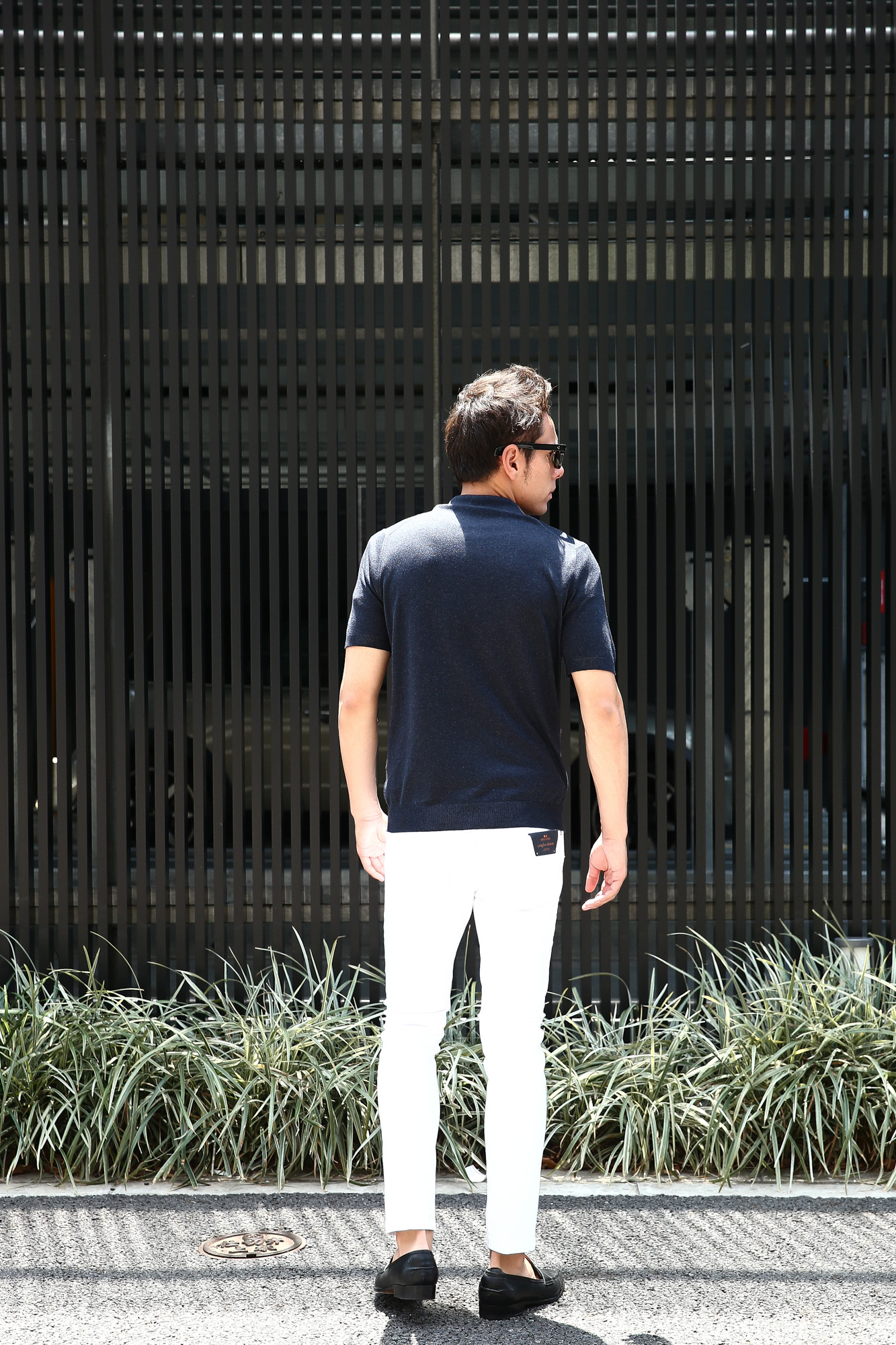 Gran Sasso (グランサッソ) Silk Knit Polo Shirt (シルクニット ポロシャツ) SETA (シルク 100%) シルク ニット ポロシャツ NAVY (ネイビー・597) made in italy (イタリア製) 2018 春夏新作  gransasso グランサッソ 愛知 名古屋 Alto e Diritto アルト エ デリット 44,46,48,50,52,54