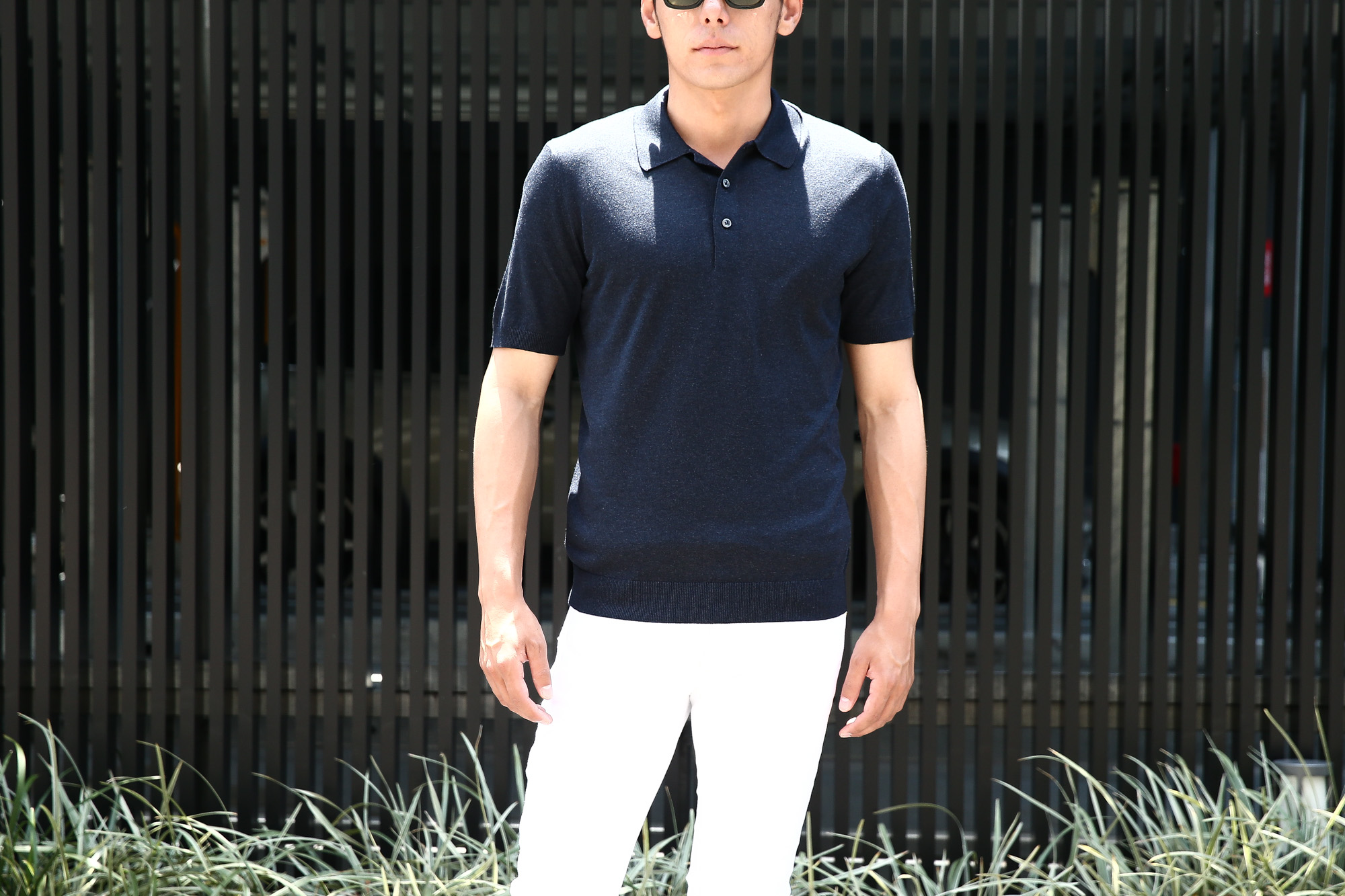 Gran Sasso (グランサッソ) Silk Knit Polo Shirt (シルクニット ポロシャツ) SETA (シルク 100%) シルク ニット ポロシャツ NAVY (ネイビー・597) made in italy (イタリア製) 2018 春夏新作  gransasso グランサッソ 愛知 名古屋 Alto e Diritto アルト エ デリット 44,46,48,50,52,54