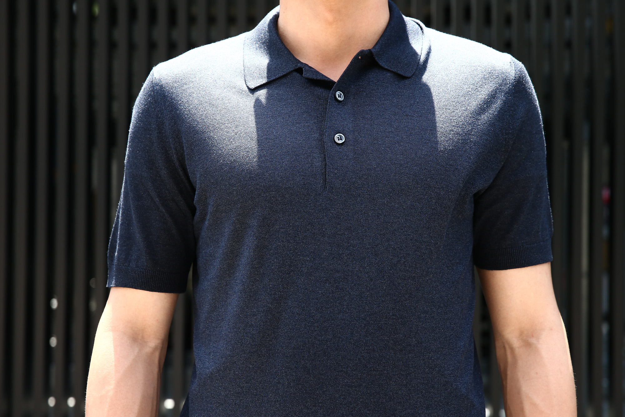 Gran Sasso (グランサッソ) Silk Knit Polo Shirt (シルクニット ポロシャツ) SETA (シルク 100%) シルク ニット ポロシャツ NAVY (ネイビー・597) made in italy (イタリア製) 2018 春夏新作  gransasso グランサッソ 愛知 名古屋 Alto e Diritto アルト エ デリット 44,46,48,50,52,54