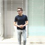 Gran Sasso (グランサッソ) Silk Knit T-shirt (シルクニット Tシャツ) SETA (シルク 100%) ショートスリーブ シルク ニット Tシャツ NAVY (ネイビー・597) made in italy (イタリア製) 2018 春夏新作のイメージ