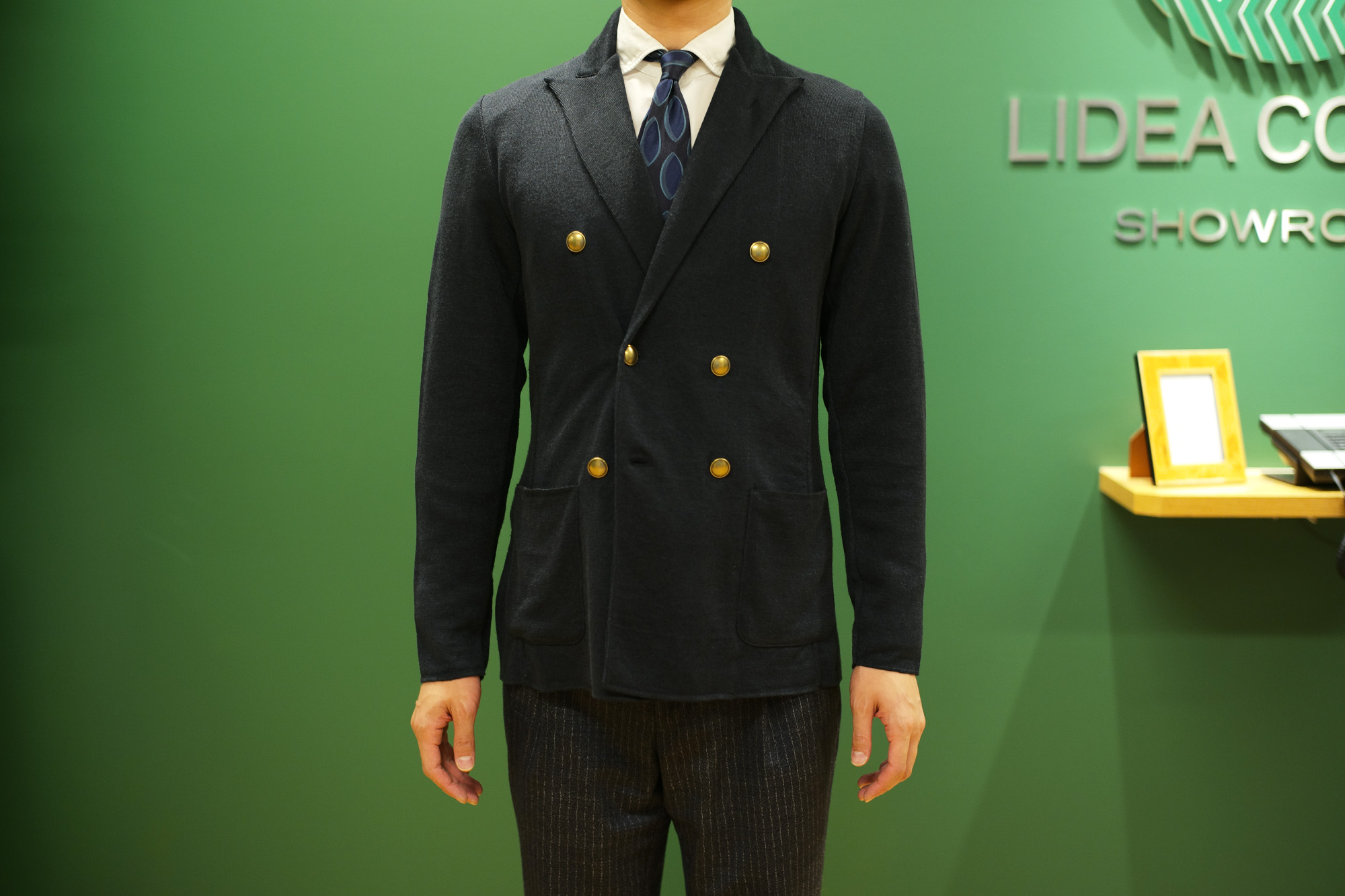 LARDINI / ラルディーニ (2019 春夏 プレ展示会) lardini スーツ ジャケット ルイジラルディーニ 愛知 名古屋 Alto e Diritto アルト エ デリット チェスターコート チェスター シングルチェスター ダブル コート ニットジャケット ジャケット