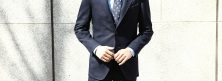 LARDINI (ラルディーニ) SARTORIA (サルトリア) ウールシルク ホップサック 段返り3B ジャケット NAVY (ネイビー・851) Made in italy (イタリア製) 2018 春夏新作 lardini ジャケット 愛知 名古屋 ZODIAC ゾディアック