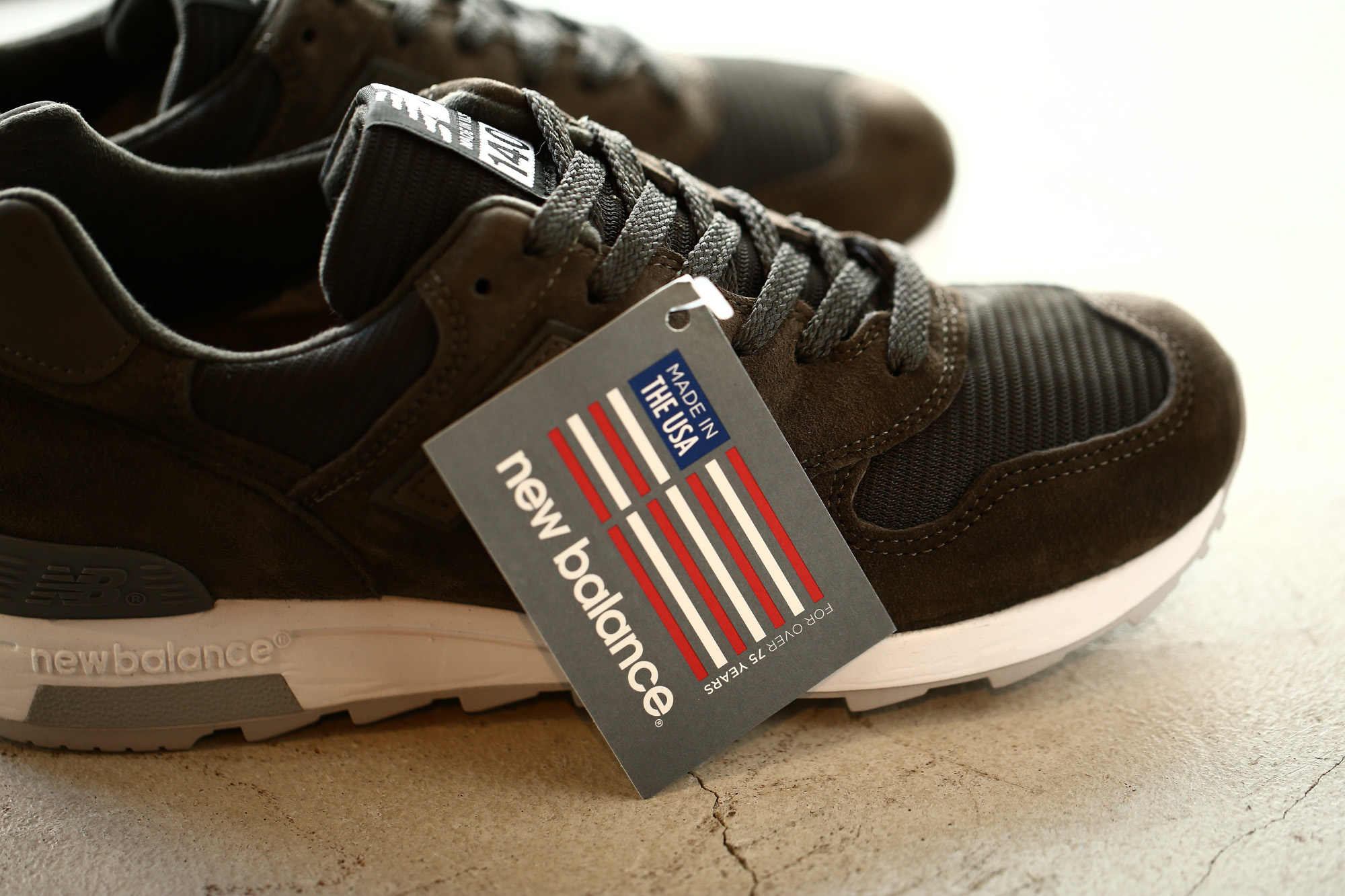 new balance (ニューバランス) M1400 MI LIMITED EDITION レザースニーカー BLACK OLIVE (ブラック オリーブ・MI) Made in USA (アメリカ製) 2018 春夏新作 newbalance ニューバランス m1400 リミテッドエディション 愛知 名古屋 Alto e Diritto アルト エ デリット