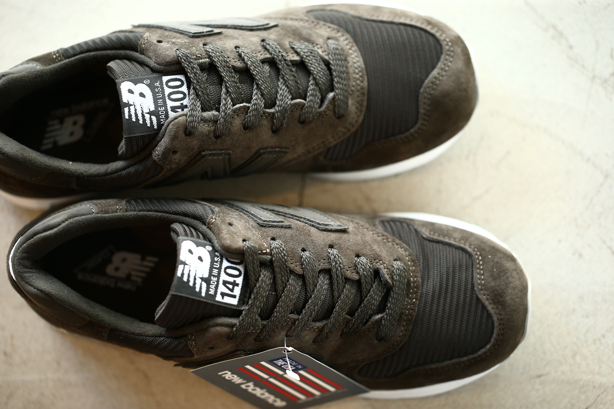 new balance (ニューバランス) M1400 MI LIMITED EDITION レザースニーカー BLACK OLIVE (ブラック オリーブ・MI) Made in USA (アメリカ製) 2018 春夏新作 newbalance ニューバランス m1400 リミテッドエディション 愛知 名古屋 Alto e Diritto アルト エ デリット