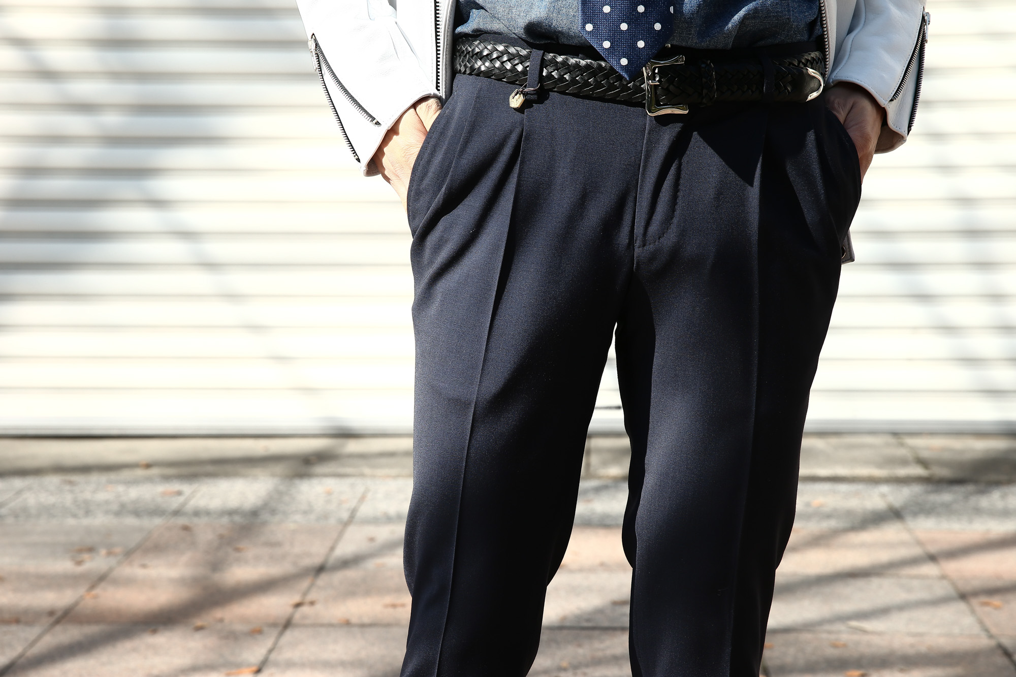 VIGANO (ヴィガーノ) WASHABLE SLACKS (ウォッシャブル スラックス) ウォッシャブル トロピカルウール テーパード 2プリーツ パンツ NAVY (ネイビー・880) 2018 春夏新作  vigano ヴィガーノ 愛知 名古屋 Alto e Diritto アルト エ デリット スラックス グレスラ ネイビースラックス