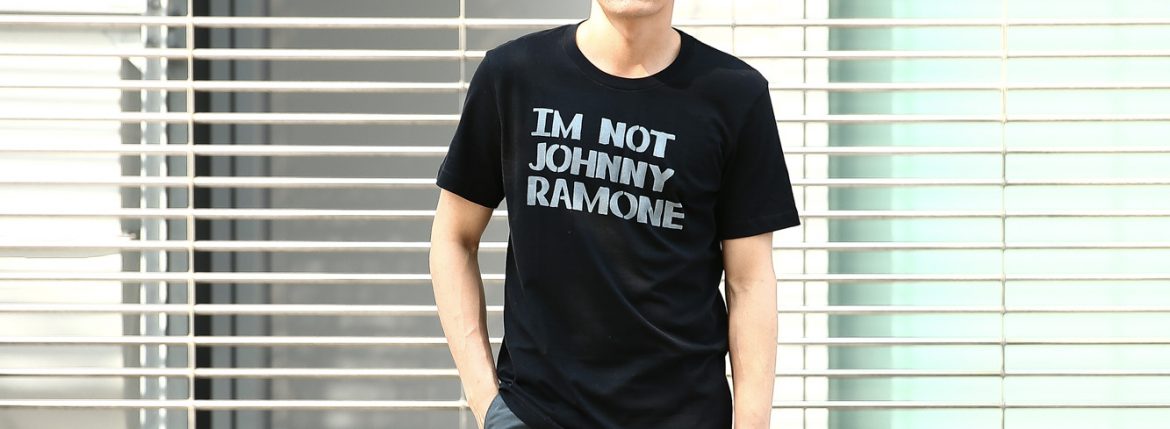 WORN FREE (ウォーンフリー) IM NOT JOHNNY RAMONE RAMONES (ジョニー・ラモーン ラモーンズ) 1977 THE WHISKY.LA プリントTシャツ バンドTシャツ ロックTシャツ BLACK (ブラック) MADE IN USA (アメリカ製) 2018春夏新作 wornfree ウォーンフリー 愛知　名古屋 ZODIAC ゾディアック ramones ラモーンズ bandtee rocktee