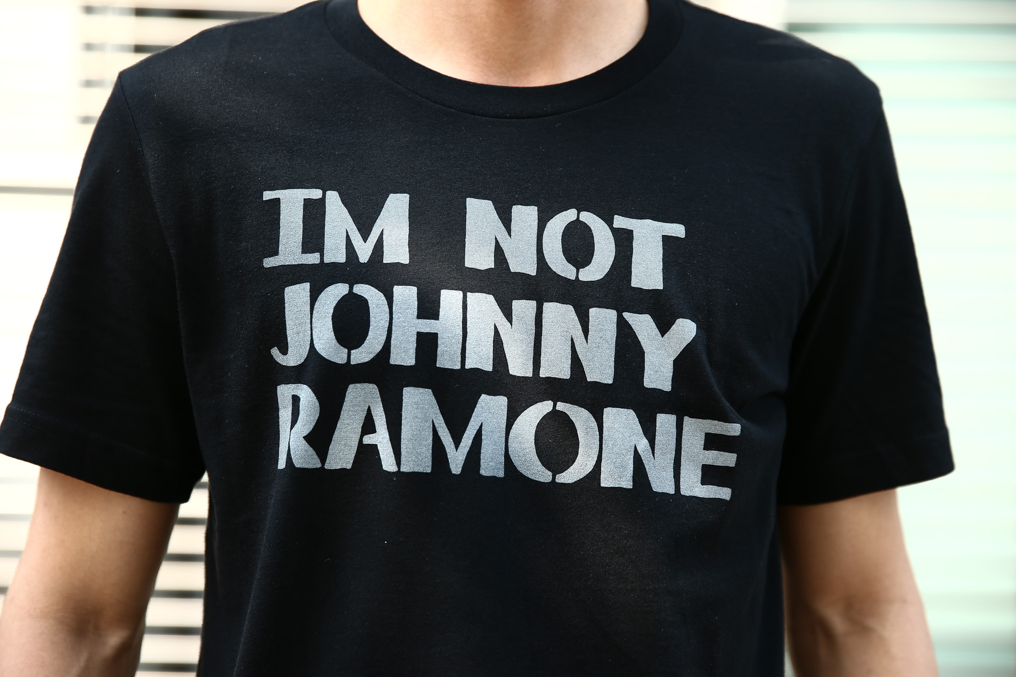 WORN FREE (ウォーンフリー) IM NOT JOHNNY RAMONE RAMONES (ジョニー・ラモーン ラモーンズ) 1977 THE WHISKY.LA プリントTシャツ バンドTシャツ ロックTシャツ BLACK (ブラック) MADE IN USA (アメリカ製) 2018春夏新作 wornfree ウォーンフリー 愛知　名古屋 Alto e Diritto アルト エ デリット ramones ラモーンズ bandtee rocktee