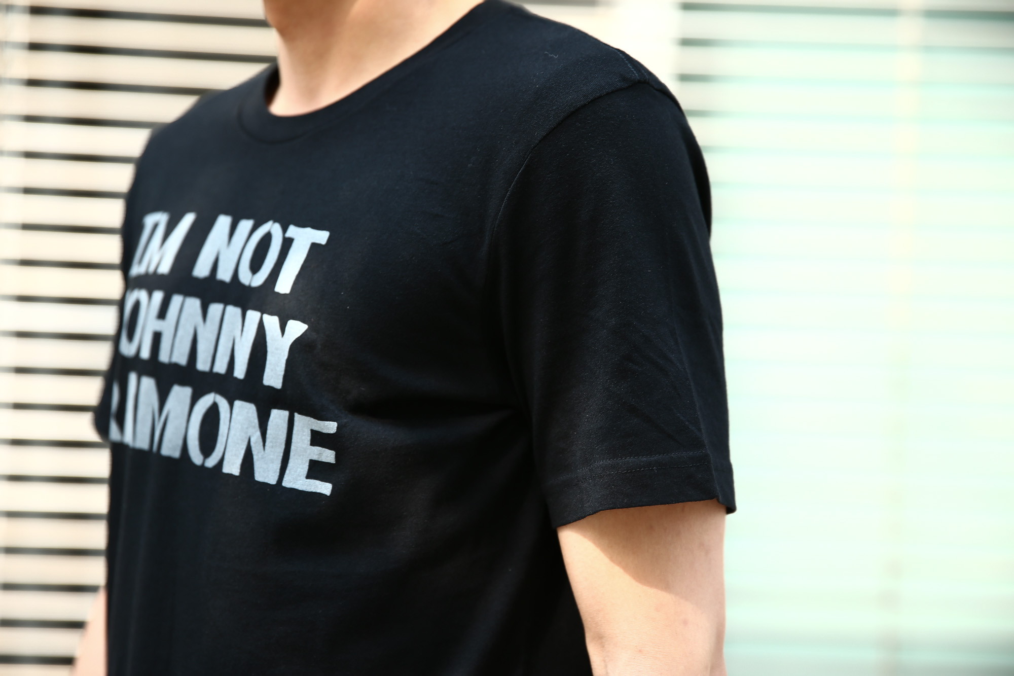 WORN FREE (ウォーンフリー) IM NOT JOHNNY RAMONE RAMONES (ジョニー・ラモーン ラモーンズ) 1977 THE WHISKY.LA プリントTシャツ バンドTシャツ ロックTシャツ BLACK (ブラック) MADE IN USA (アメリカ製) 2018春夏新作 wornfree ウォーンフリー 愛知　名古屋 Alto e Diritto アルト エ デリット ramones ラモーンズ bandtee rocktee