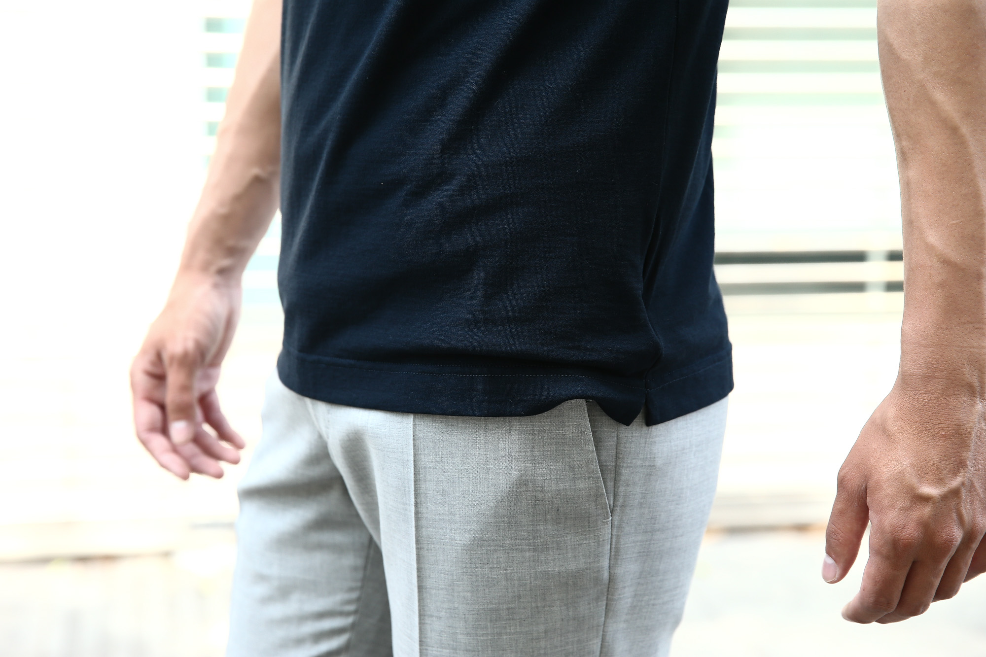  ZANONE (ザノーネ) V-neck T-shirt ice cotton(アイスコットン) 810237 Z0380 VネックTシャツ NAVY (ネイビー・Z0542) MADE IN ITALY(イタリア製) 2018 春夏新作 zanone ザノーネ 愛知 名古屋 Alto e Diritto アルト エ デリット アイスコットン Vネック 