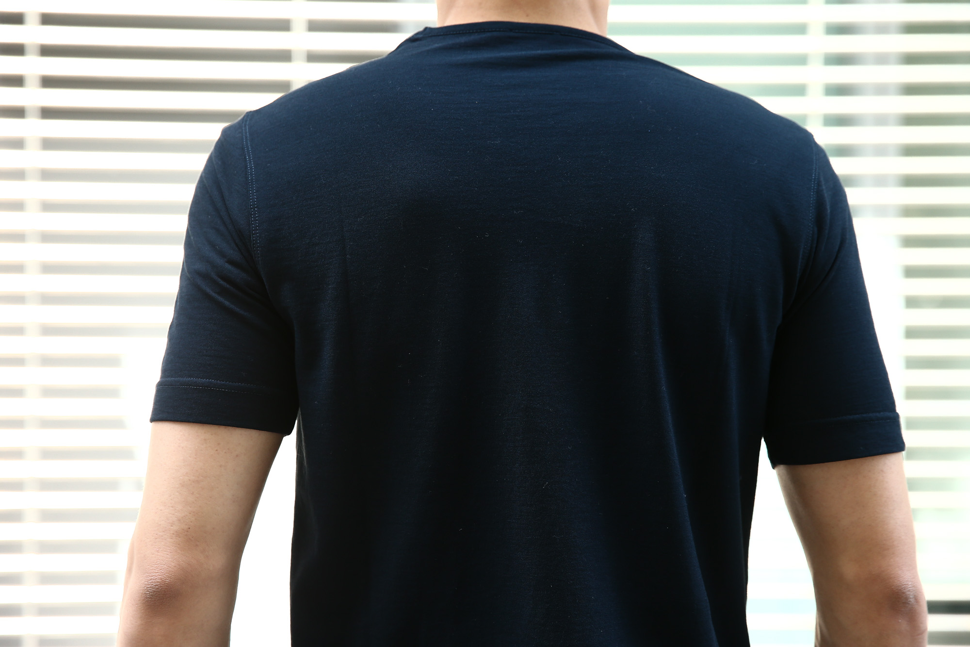  ZANONE (ザノーネ) V-neck T-shirt ice cotton(アイスコットン) 810237 Z0380 VネックTシャツ NAVY (ネイビー・Z0542) MADE IN ITALY(イタリア製) 2018 春夏新作 zanone ザノーネ 愛知 名古屋 Alto e Diritto アルト エ デリット アイスコットン Vネック 