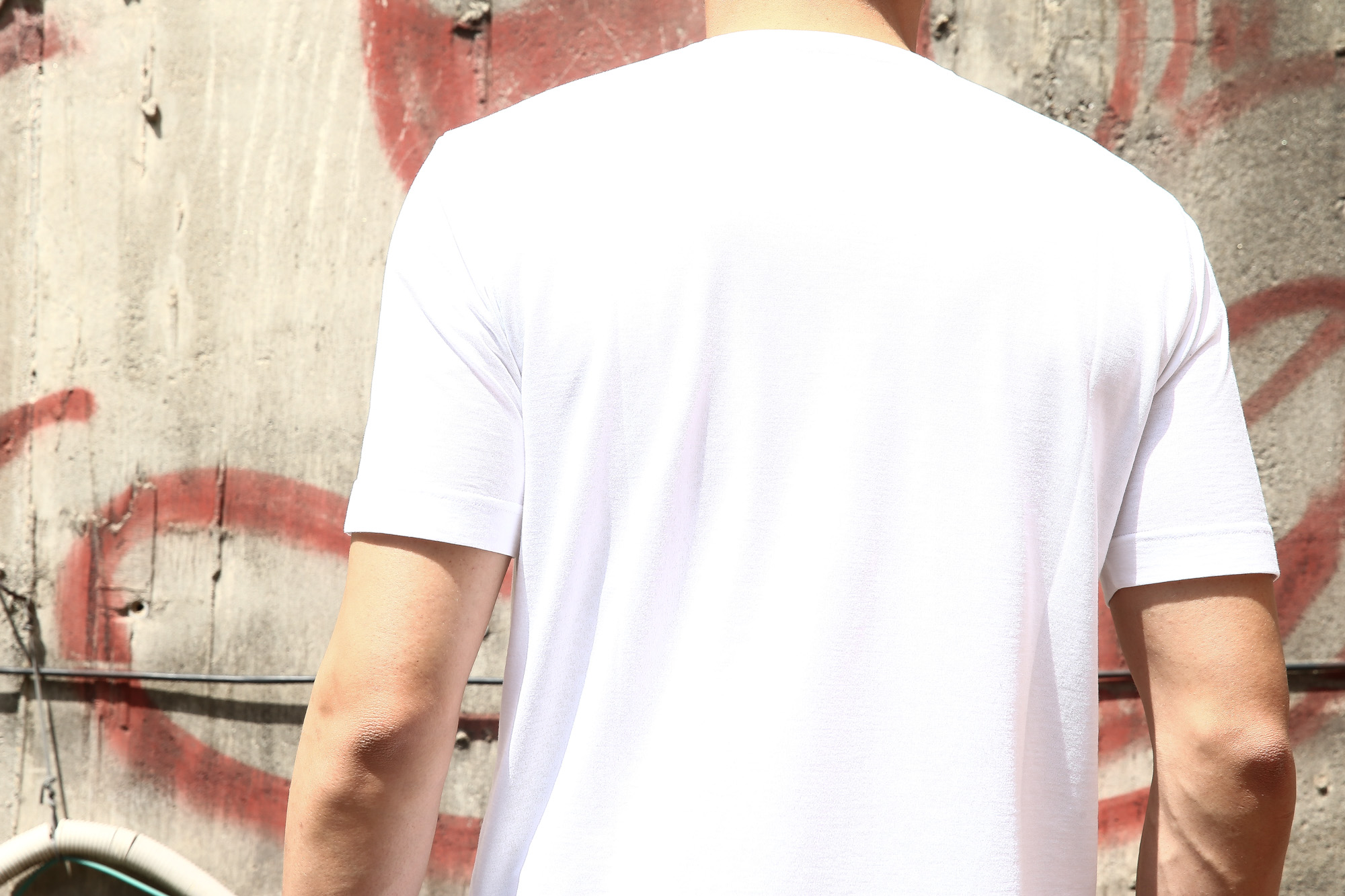 ZANONE (ザノーネ) V-neck T-shirt ice cotton(アイスコットン) 810237 Z0380 VネックTシャツ WHITE (ホワイト・Z0001) MADE IN ITALY(イタリア製) 2018 春夏新作 zanone ザノーネ 愛知 名古屋 Alto e Diritto アルト エ デリット アイスコットン Vネック