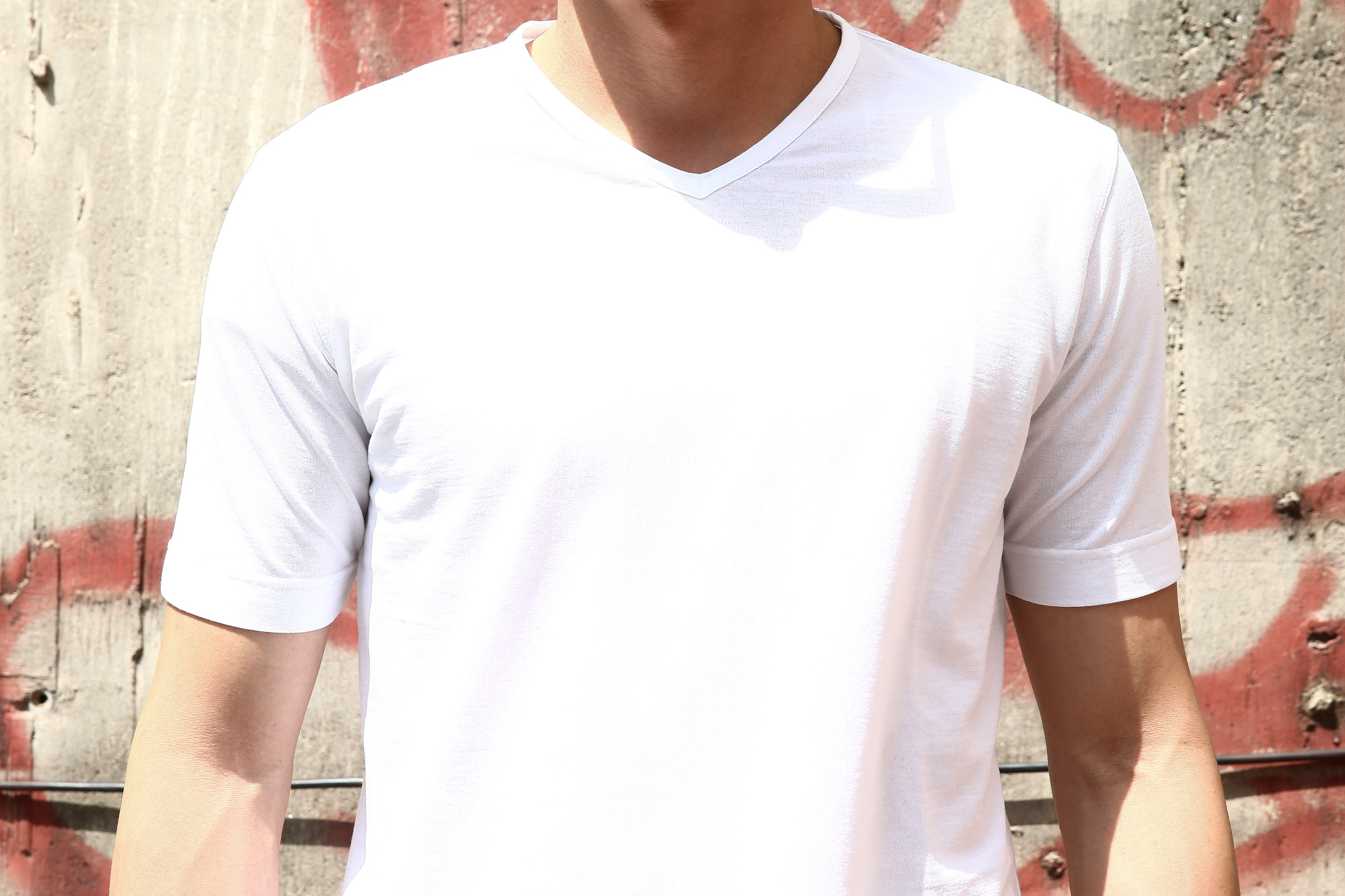 ZANONE (ザノーネ) V-neck T-shirt ice cotton(アイスコットン) 810237 Z0380 VネックTシャツ WHITE (ホワイト・Z0001) MADE IN ITALY(イタリア製) 2018 春夏新作 zanone ザノーネ 愛知 名古屋 Alto e Diritto アルト エ デリット アイスコットン Vネック