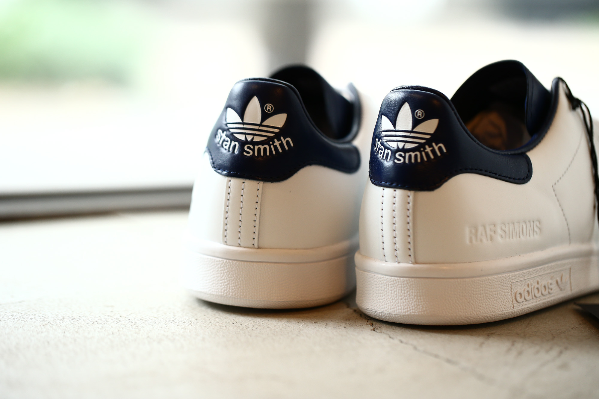 adidas by RAF SIMONS (アディダス バイ ラフシモンズ) RS STAN SMITH (RS スタンスミス) B22543 レザー スニーカー FTWWHT/NGTSKY/FTWWHT (ホワイト / ネイビー) 2018 春夏新作 adidas rafsimons ラフシモンズ 愛知 名古屋 Alto e Diritto アルト エ デリット alto e dritto アルトエデリット