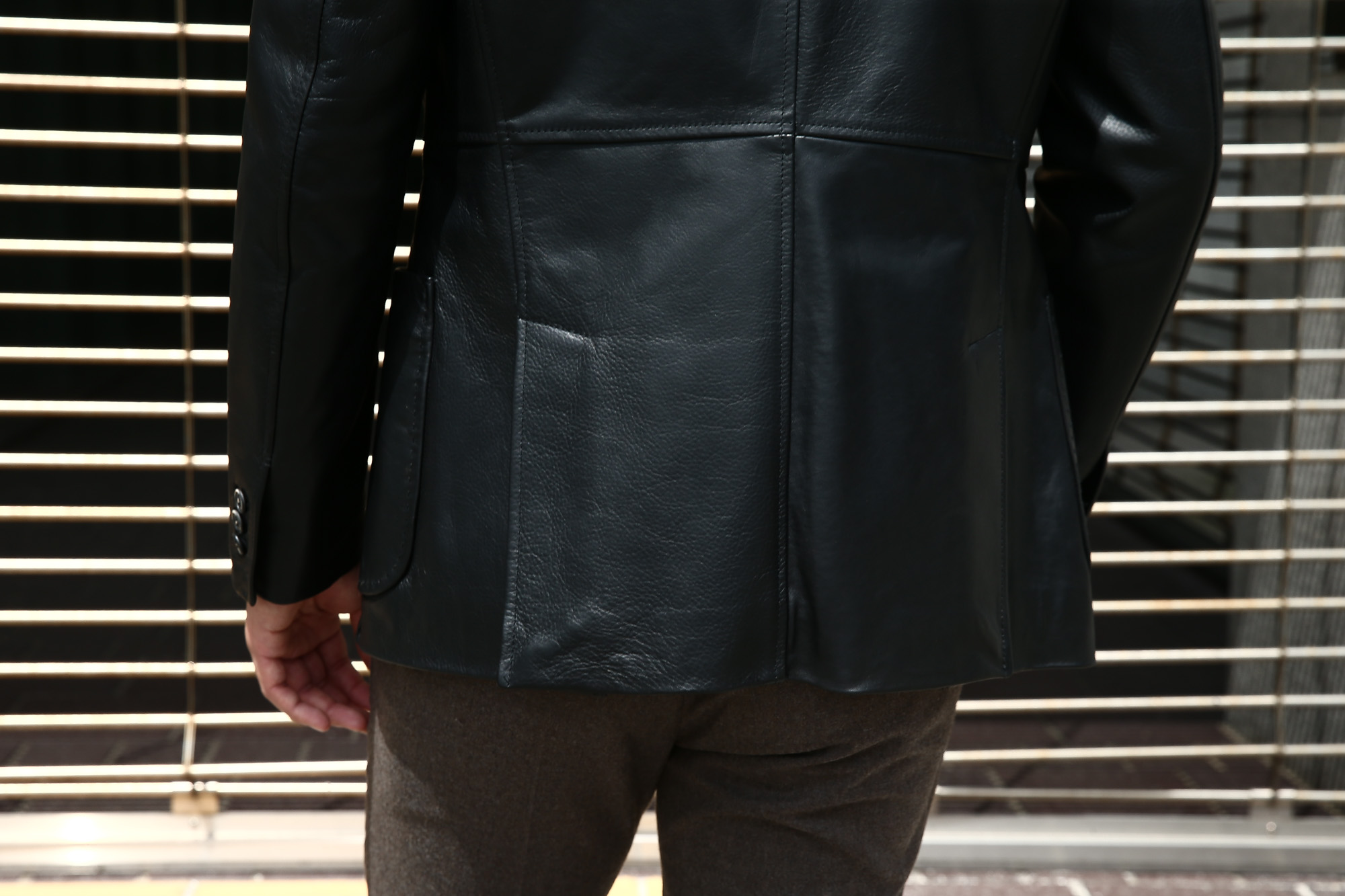 CINQUANTA (チンクアンタ) H613 SINGLE TAILORED JACKET CAVALLO (シングル テーラード ジャケット) ホースレザー ジャケット BLACK (ブラック・999) Made in italy (イタリア製) 2018 秋冬 【ご予約受付中】 cinquanta チンクアンタ レザージャケット ジャケット 愛知 名古屋 Alto e Diritto アルト エ デリット