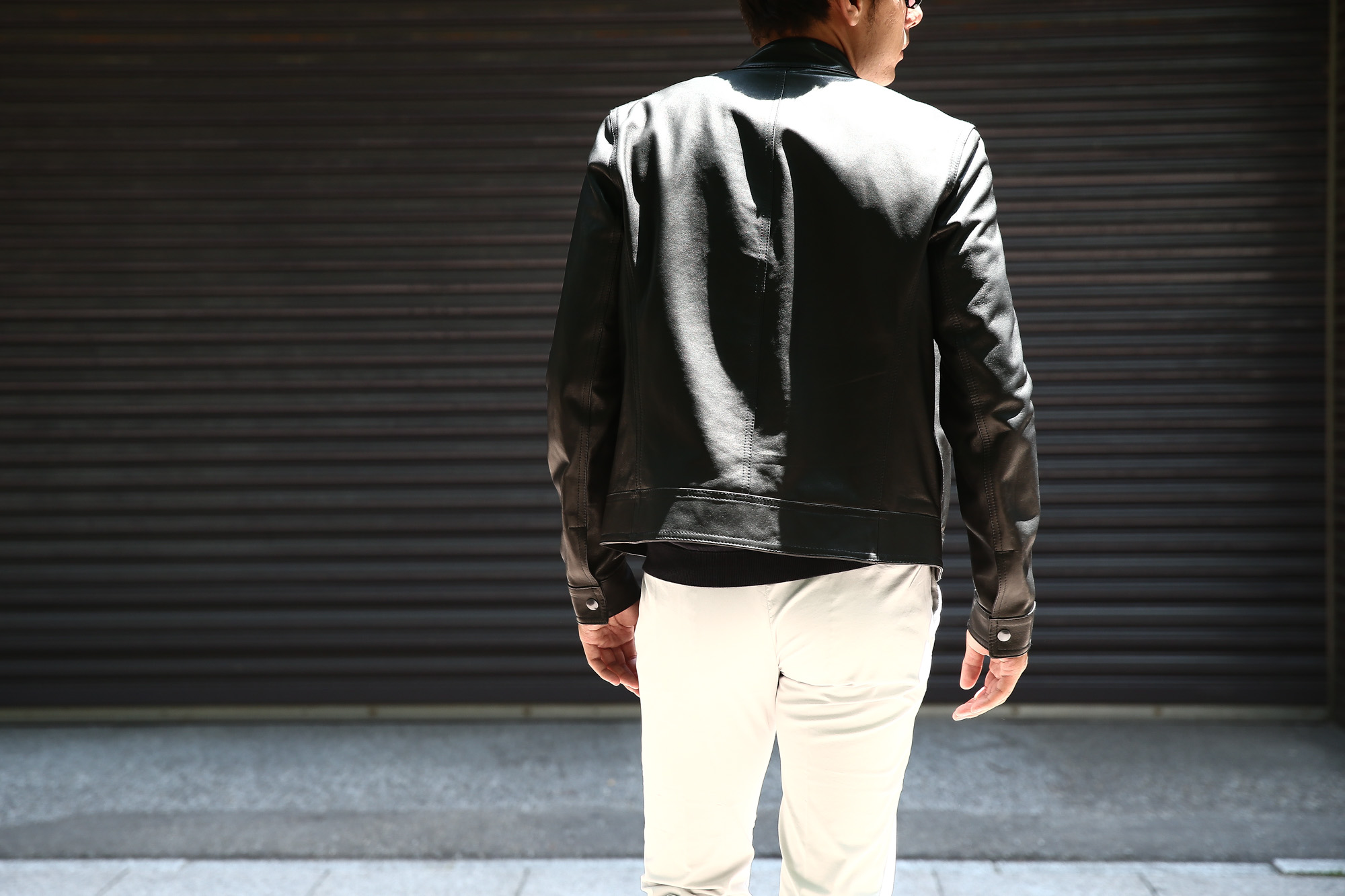 EMMETI(エンメティ) JURI(ユリ) Lambskin nappa シングルライダース レザージャケット NERO (ブラック) made in italy (イタリア製) 2018 秋冬 【第2便ご予約受付中】  emmeti juri ユリ 愛知 名古屋 Alto e Diritto アルト エ デリット 干場 干場氏着用 FORZASTYLE　42,44,46,48,50,52,54,56,58,60