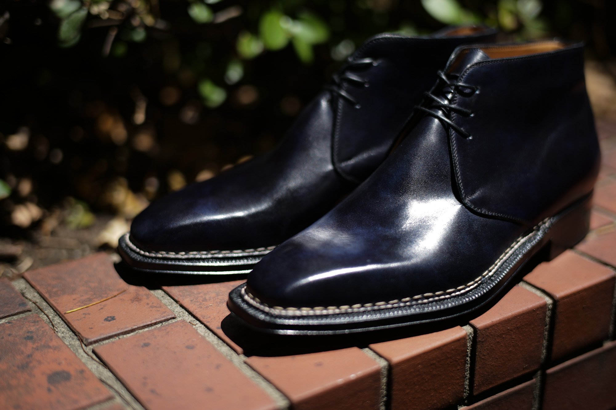 ENZO BONAFE (エンツォボナフェ) ART.3722 Chukka boots Bonaudo Museum Calf Leather ボナウド社 ミュージアムカーフレザー ノルベジェーゼ製法 レザーソール チャッカブーツ DEEP BLUE (ディープブルー) made in Italy(イタリア製) enzobonafe エンツォボナフェ チャッカブーツ ミュージアムカーフ チャッカブーツ 愛知 名古屋 Alto e Diritto アルト エ デリット alto e diritto アルトエデリット