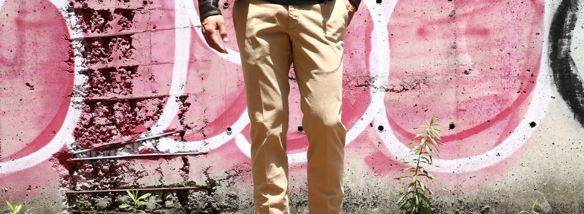 INCOTEX (インコテックス) 1AGW30 SLIM FIT GARMENT DYED COMFORT CHINO コットン ストレッチ スラックス BEIGE (ベージュ・502) 2018 秋冬新作 incotex チノスラックス 愛知 名古屋 ZODIAC ゾディアック alto e diritto アルトエデリット