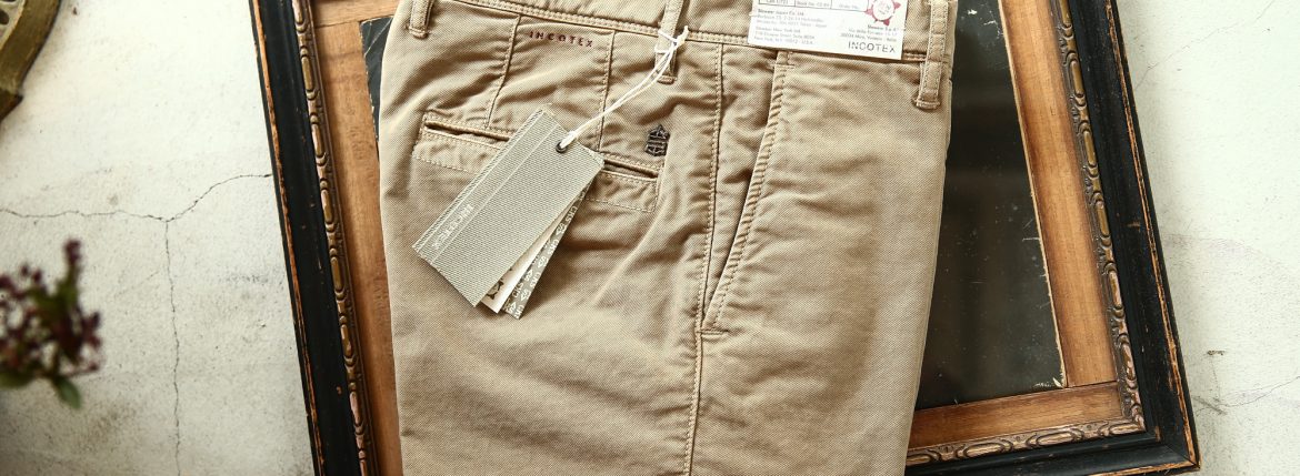 INCOTEX SLACKS（インコテックススラックス）1ST603 SLIM FIT TRICOCHINO STRETCH ストレッチ チノパンツ BEIGE (ベージュ・405) 2018秋冬新作 incotexslacks インコテックス チノパン 愛知 名古屋 ZODIAC ゾディアック alto e diritto アルトエデリット altoediritto 27,28,29,30,31,32,33