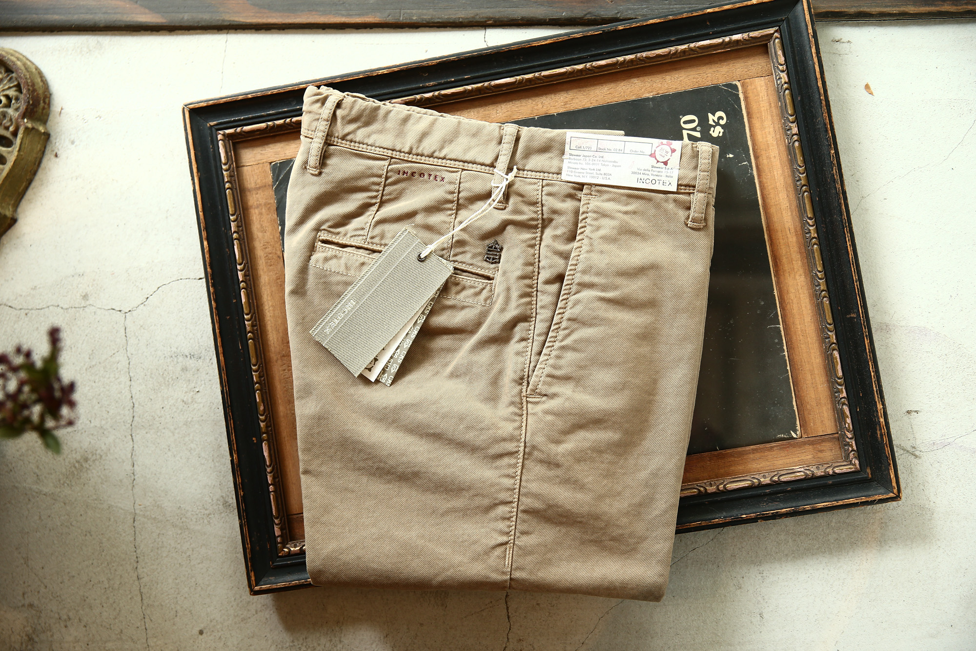 INCOTEX SLACKS（インコテックススラックス）1ST603 SLIM FIT TRICOCHINO STRETCH ストレッチ チノパンツ BEIGE (ベージュ・405) 2018秋冬新作 incotexslacks インコテックス チノパン 愛知 名古屋 Alto e Diritto アルト エ デリット alto e diritto アルトエデリット altoediritto 27,28,29,30,31,32,33