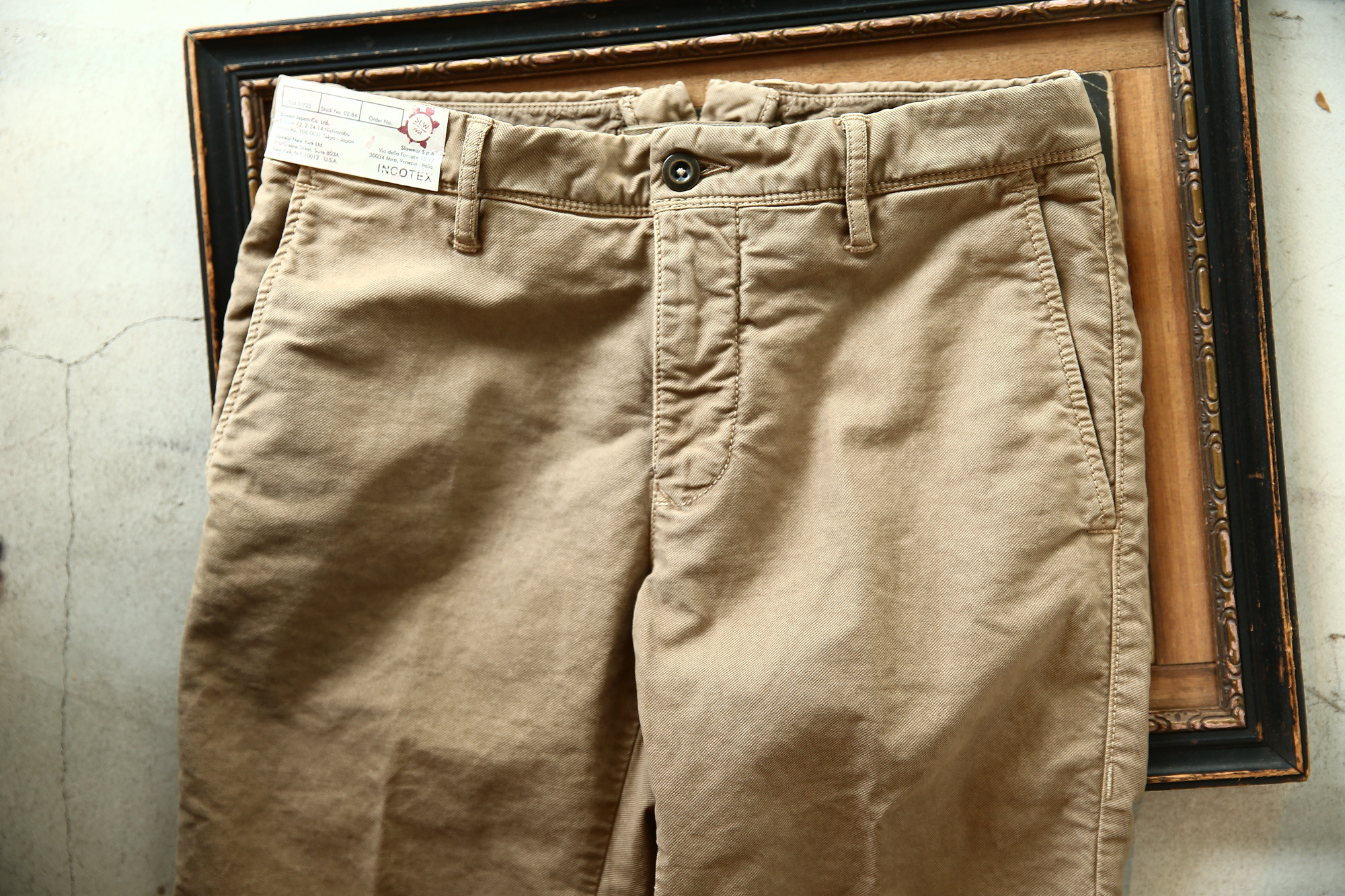 INCOTEX SLACKS（インコテックススラックス）1ST603 SLIM FIT TRICOCHINO STRETCH ストレッチ チノパンツ BEIGE (ベージュ・405) 2018秋冬新作 incotexslacks インコテックス チノパン 愛知 名古屋 Alto e Diritto アルト エ デリット alto e diritto アルトエデリット altoediritto 27,28,29,30,31,32,33