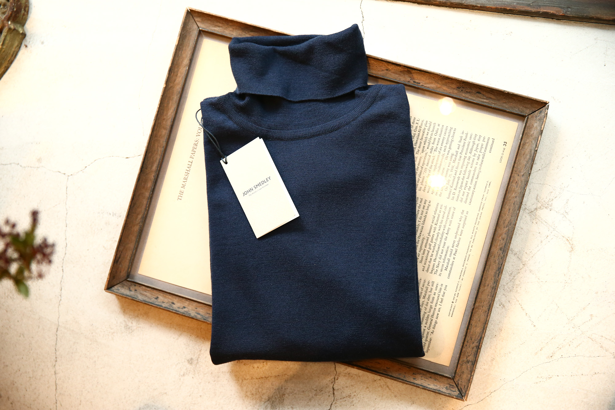 JOHN SMEDLEY (ジョンスメドレー) ORTA (オルタ) 30G Merino Wool (30ゲージメリノウール) タートルネックセーター MIDNIGHT (ミッドナイト) Made in England (イギリス製) 2018 秋冬 johnsmedley ジョンスメドレー 愛知 名古屋 Alto e Diritto アルト エ デリット alto e diritto altoediritto アルトエデリット タートル