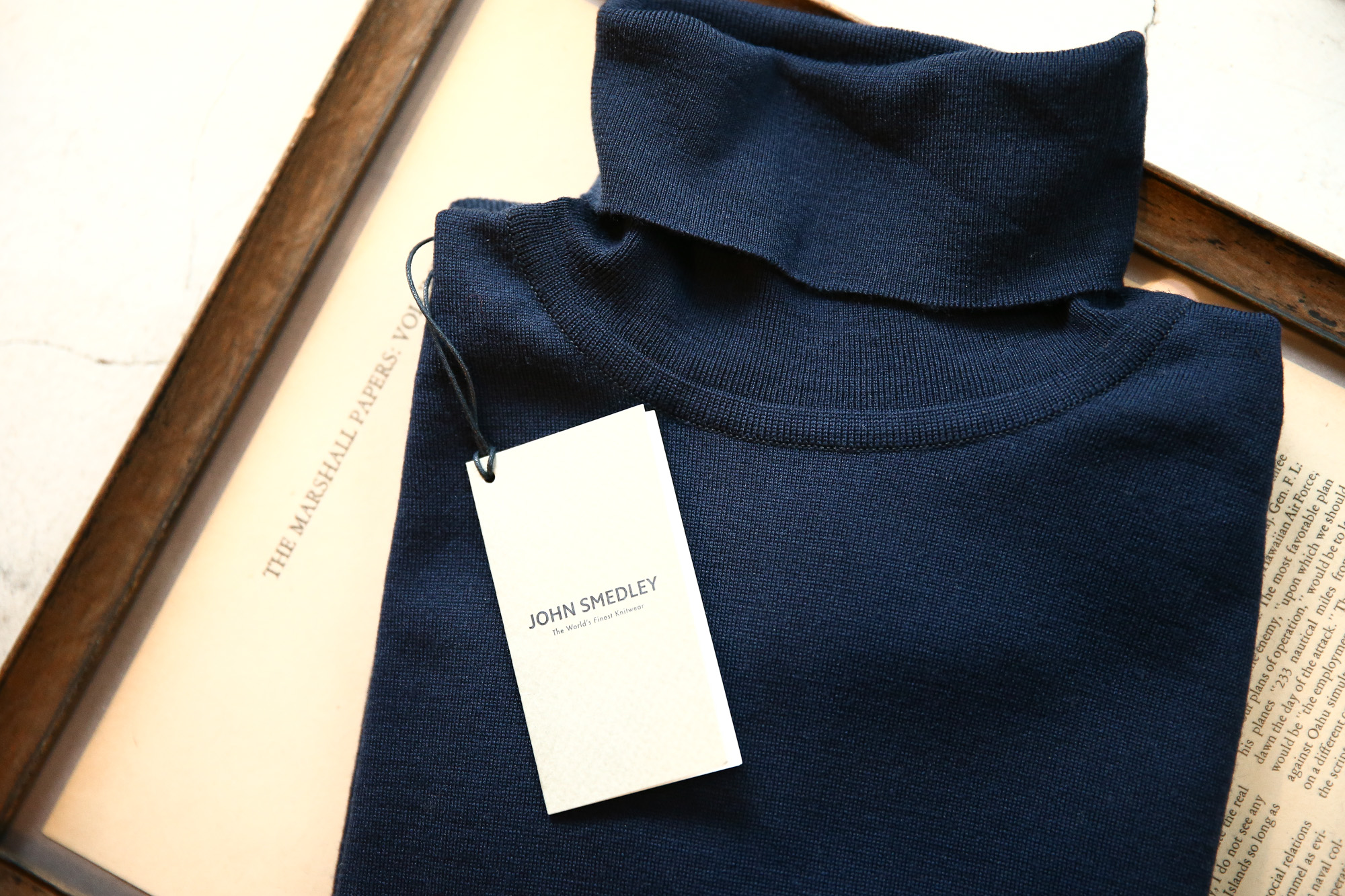 JOHN SMEDLEY (ジョンスメドレー) ORTA (オルタ) 30G Merino Wool (30ゲージメリノウール) タートルネックセーター MIDNIGHT (ミッドナイト) Made in England (イギリス製) 2018 秋冬 johnsmedley ジョンスメドレー 愛知 名古屋 Alto e Diritto アルト エ デリット alto e diritto altoediritto アルトエデリット タートル