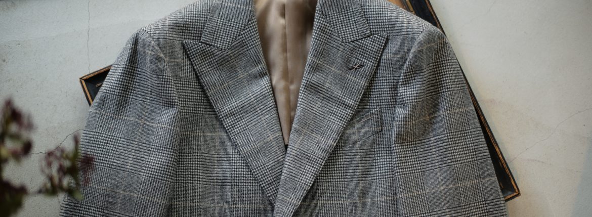 LARDINI (ラルディーニ) SARTORIA (サルトリア) フラノウール生地 ブリティッシュ グレンチェック スーツ GRAY (グレー・11) 2018 秋冬 lardini 愛知 名古屋 ZODIAC ゾディアック alto ed diritto アルトエデリット altoediritto