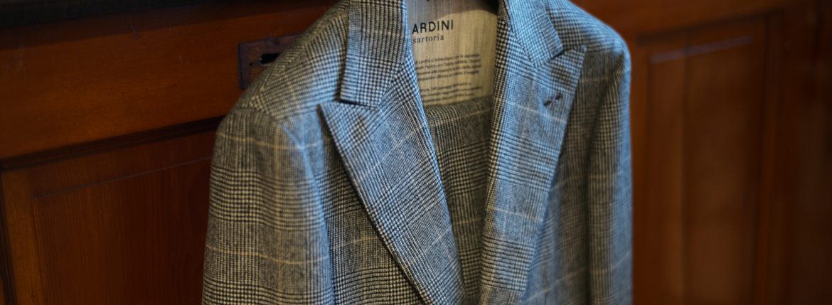 LARDINI (ラルディーニ) SARTORIA (サルトリア) フラノウール生地 ブリティッシュ グレンチェック スーツ GRAY (グレー・11) 2018 秋冬のイメージ