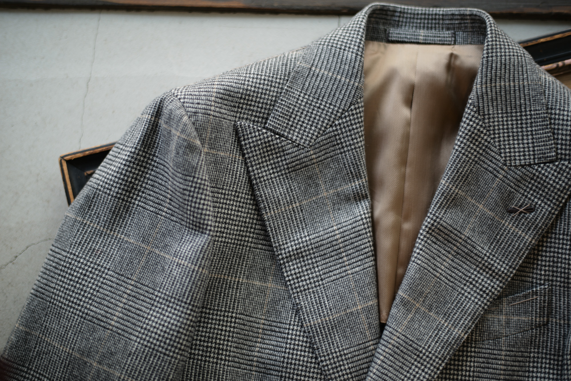 LARDINI (ラルディーニ) SARTORIA (サルトリア) フラノウール生地 ブリティッシュ グレンチェック スーツ GRAY (グレー・11) 2018 秋冬 lardini 愛知 名古屋 Alto e Diritto アルト エ デリット alto ed diritto アルトエデリット altoediritto