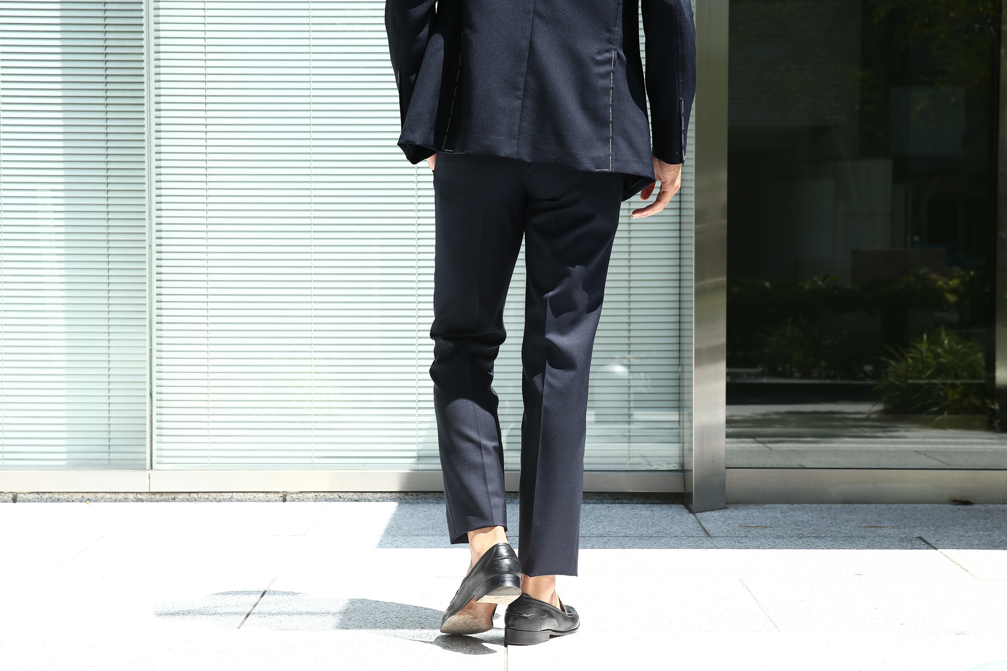 LARDINI (ラルディーニ) SARTORIA (サルトリア) トロピカル サマーウール 段返り3B サマー スーツ NAVY (ネイビー・5) Made in italy (イタリア製) 2018 春夏新作 lardini ラルディーニ 　愛知 名古屋 Alto e Diritto アルト エ デリット